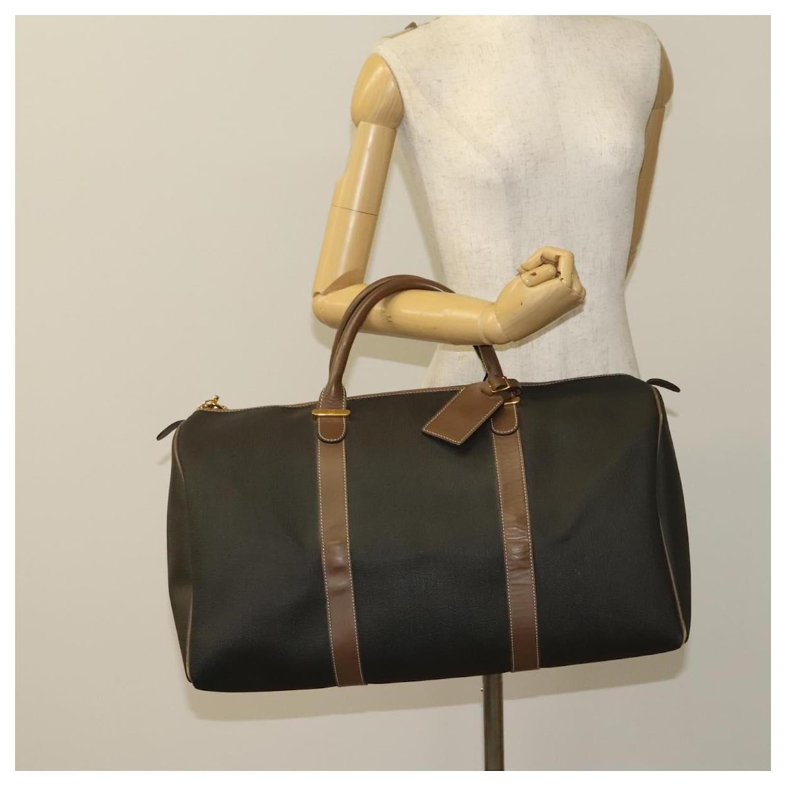 Alfred Dunhill Dunhill Boston Bag PVC Brown Auth am8180 ref