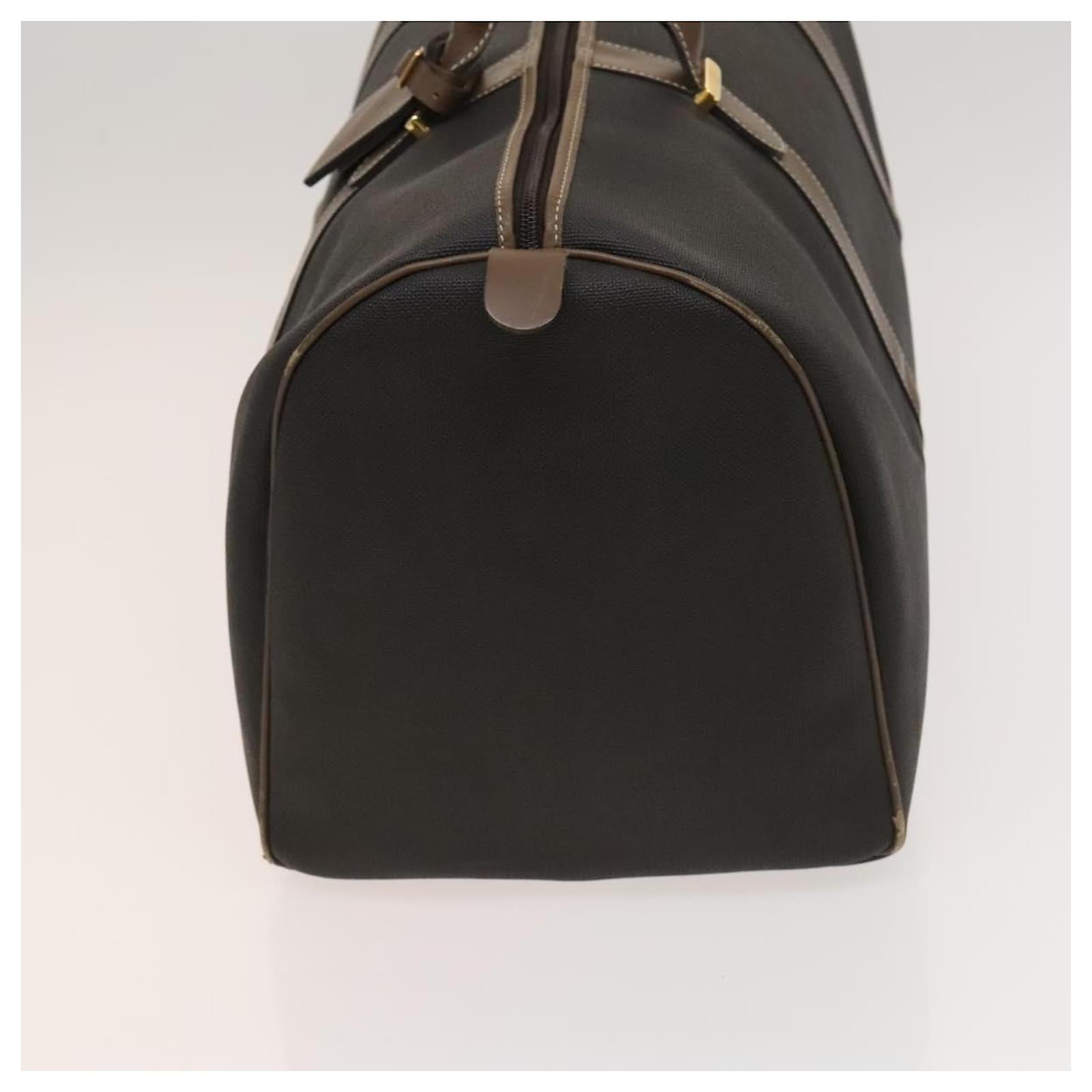 Alfred Dunhill Dunhill Boston Bag PVC Brown Auth am8180 ref
