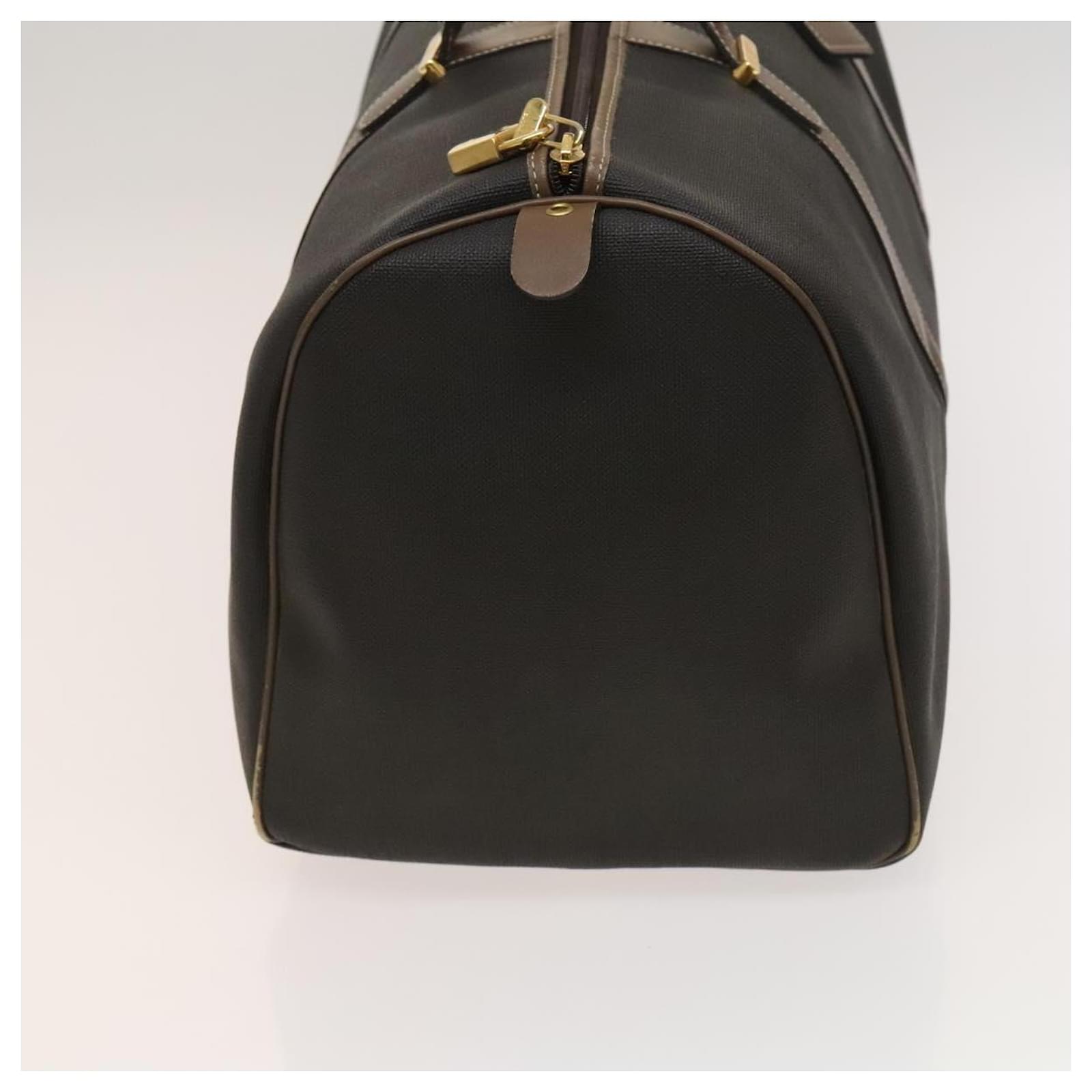 Alfred Dunhill Dunhill Boston Bag PVC Brown Auth am8180 ref