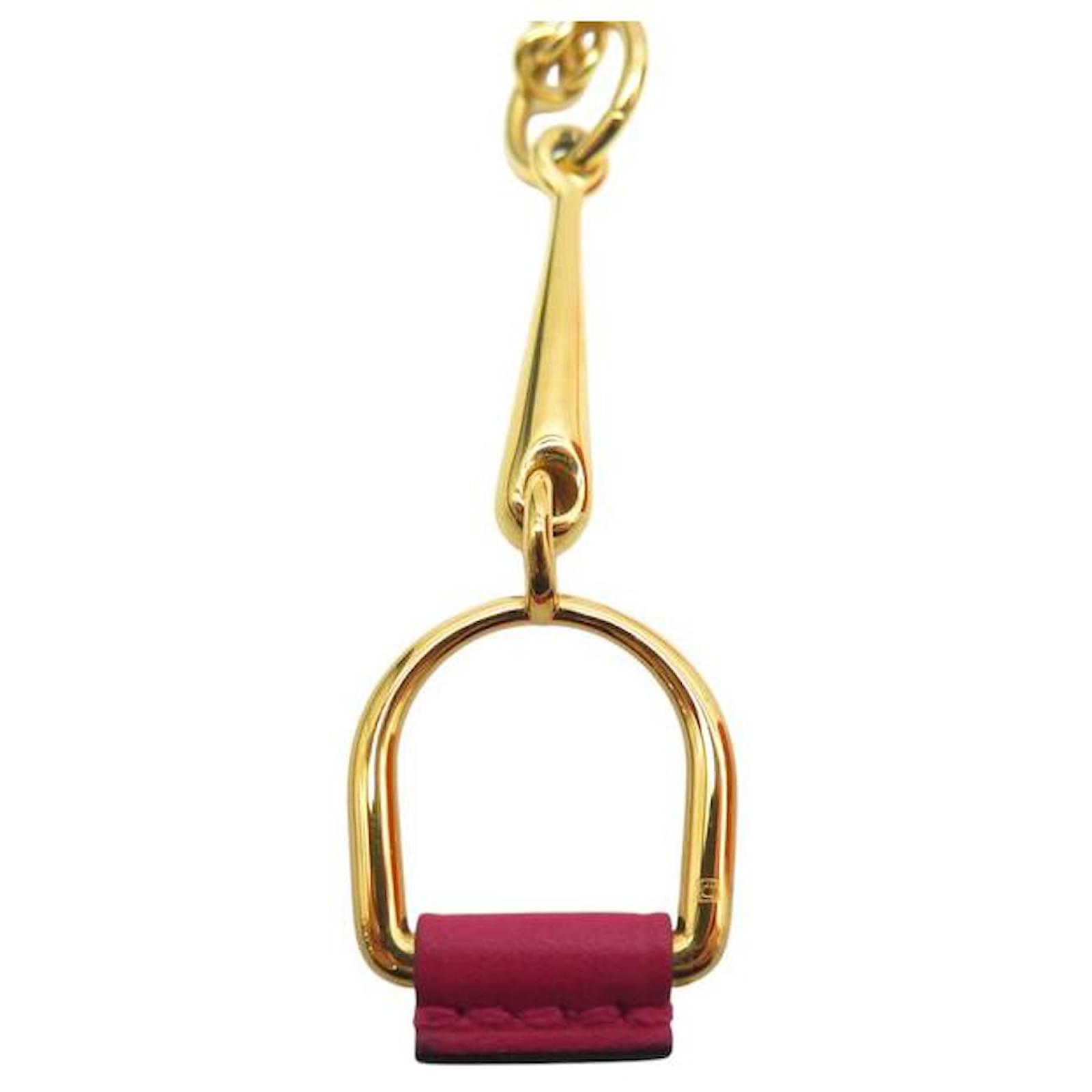 （HERMES）Heritage Equestre pendant PM Hermès NEW HERMES HERITAGE EQUESTRE PM NECKLACE 46 CM GOLDEN