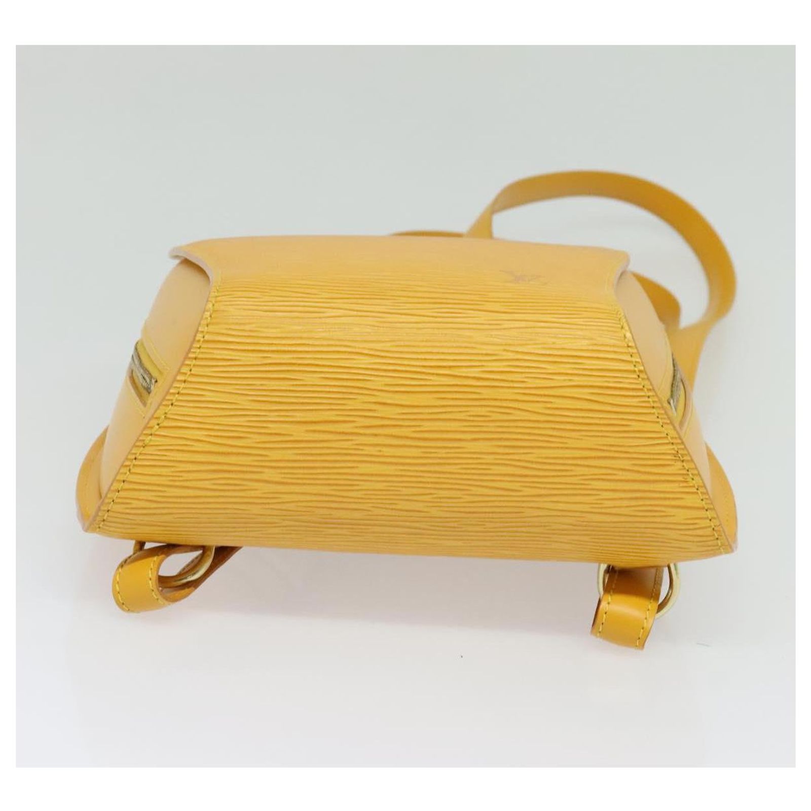 LOUIS VUITTON Epi Mabillon Backpack Yellow M52239 LV Auth MY025 Louis Vuitton // Yellow Epi Leather Mabillon Backpack – VSP  main image 4