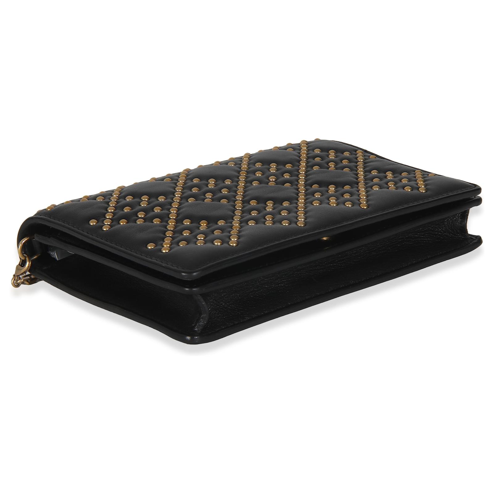 小物 Dior Lady Dior Medium Wallet Noir Dior - Lady Dior Voyageur Cannage Lambskin Wallet Noir | www