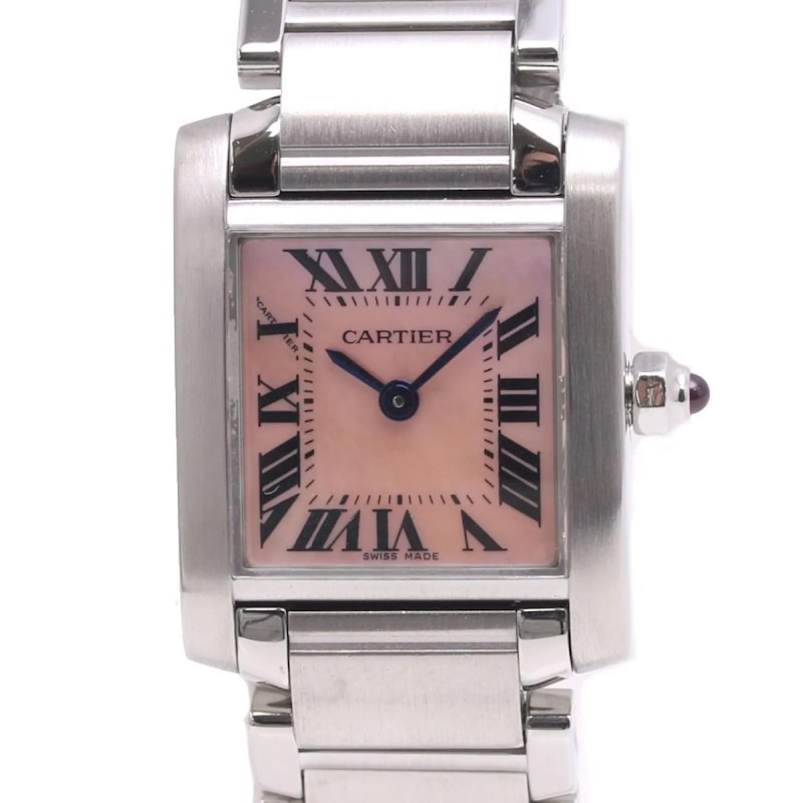 Damenarmbanduhr Cartier Tank Francaise SM W51028Q3 aus Edelstahl