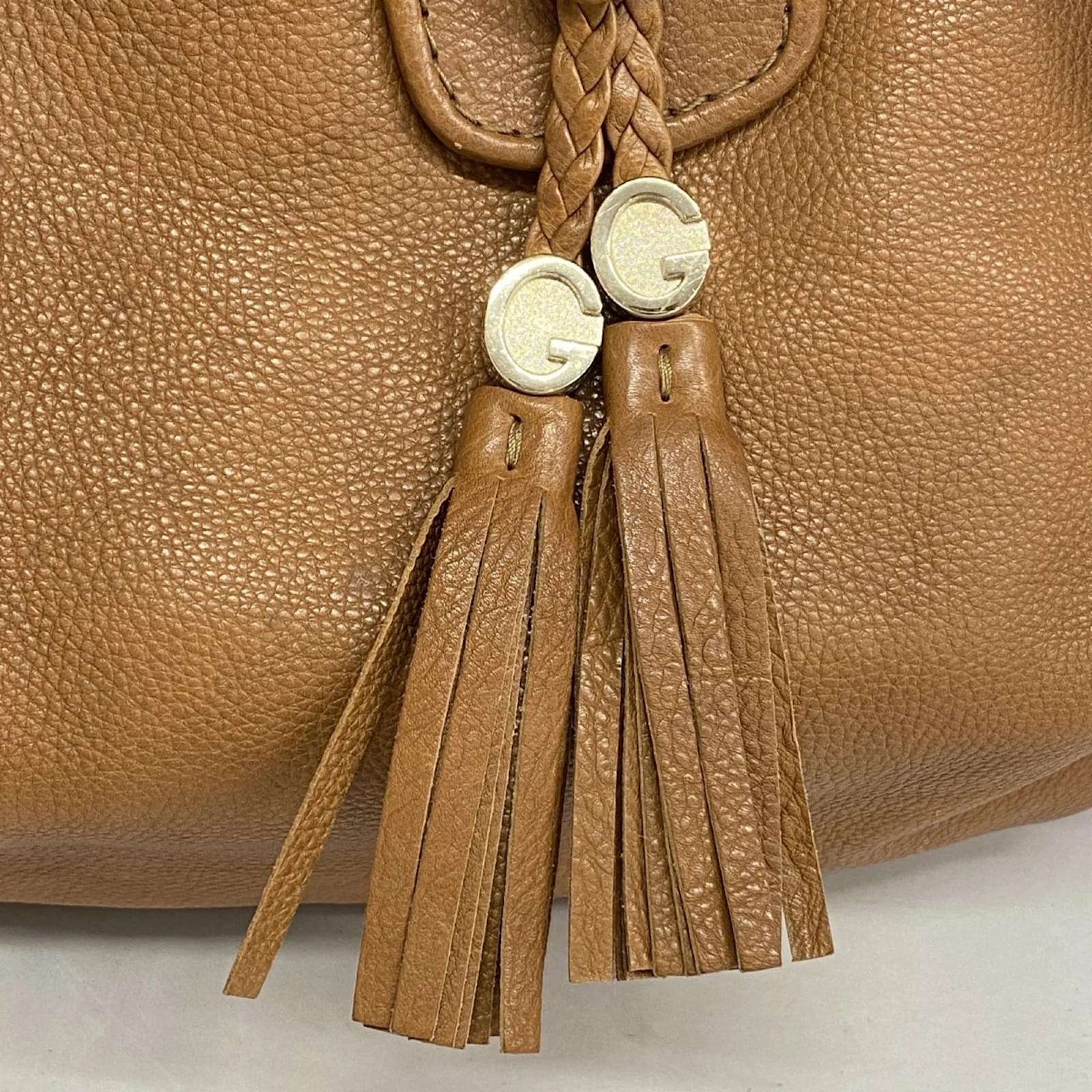 Gucci Shoulder Bag Marrakech 257029 Brown Leather ref.JC2253226