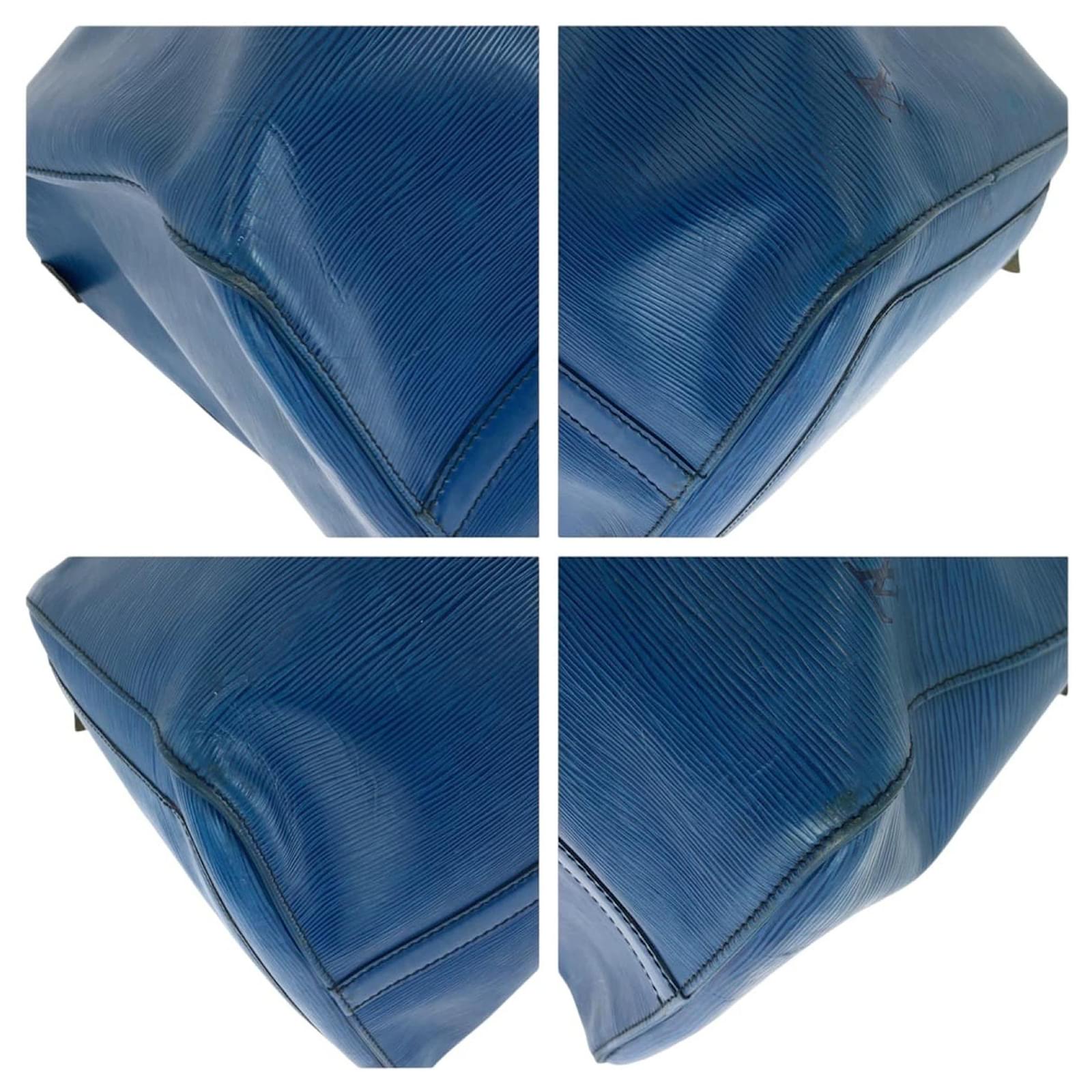 Louis Vuitton Keepall 60 Blue Leather  ref.2254092