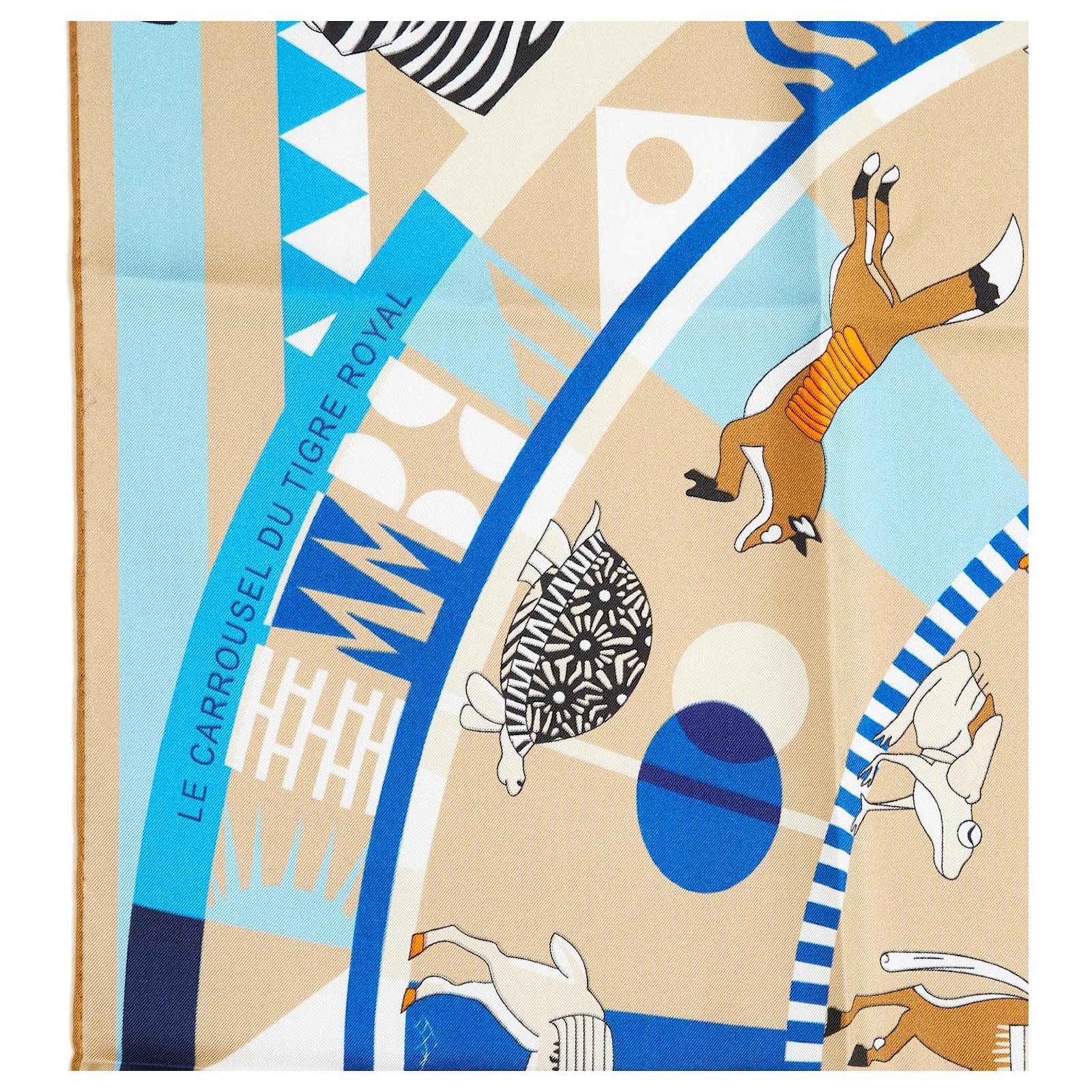 上品＊おしゃれ【HERMES】Carre 90 Le Carrousel du Tigre  Le Carrousel du Tigre Royal scarf 90 | Hermès Sweden