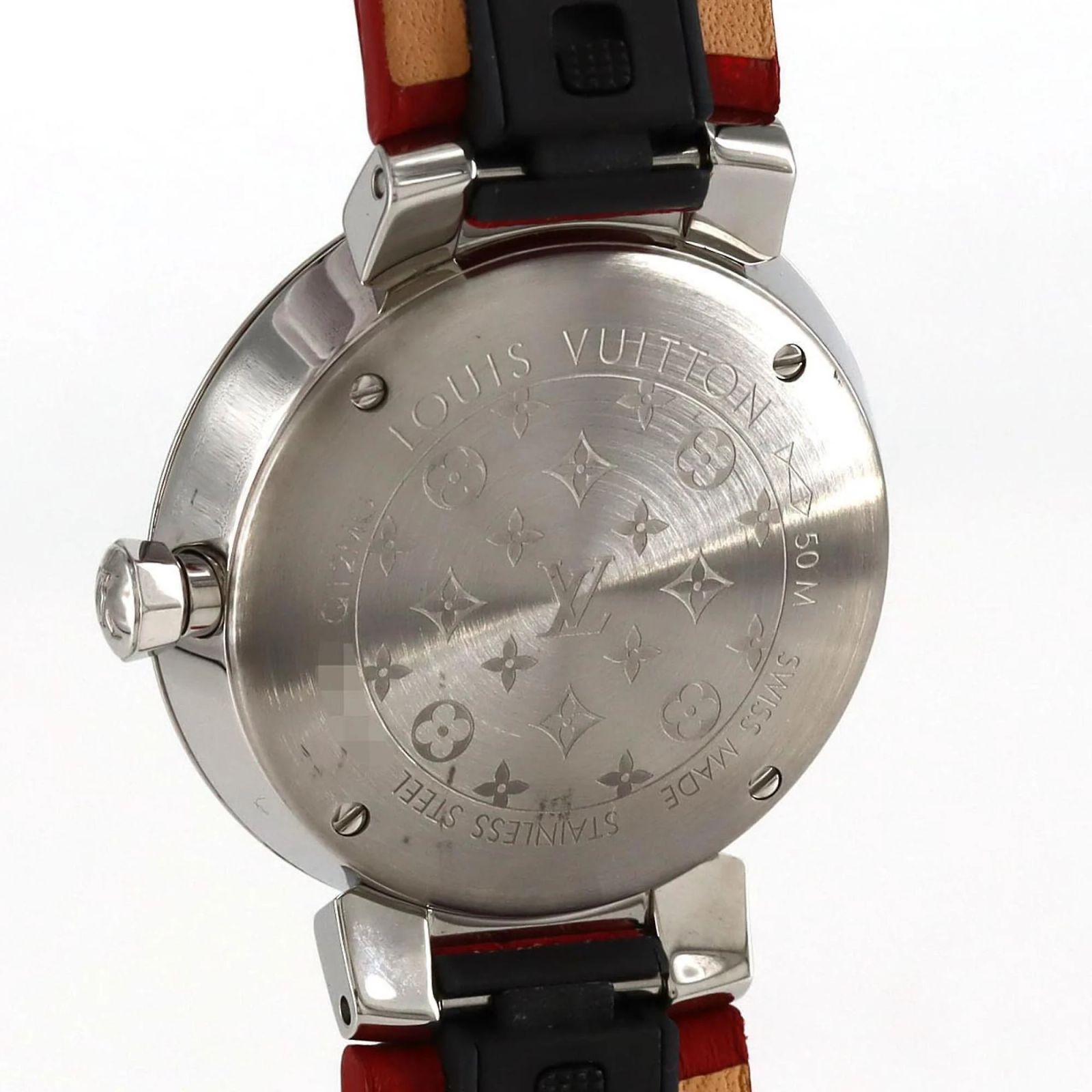 LOUIS VUITTON Tambour slim 8P diamond Silver Dial Quartz Ladies Louis Vuitton Tambour 8P Diamond Watch ref.1719379 - Joli Closet main image 3