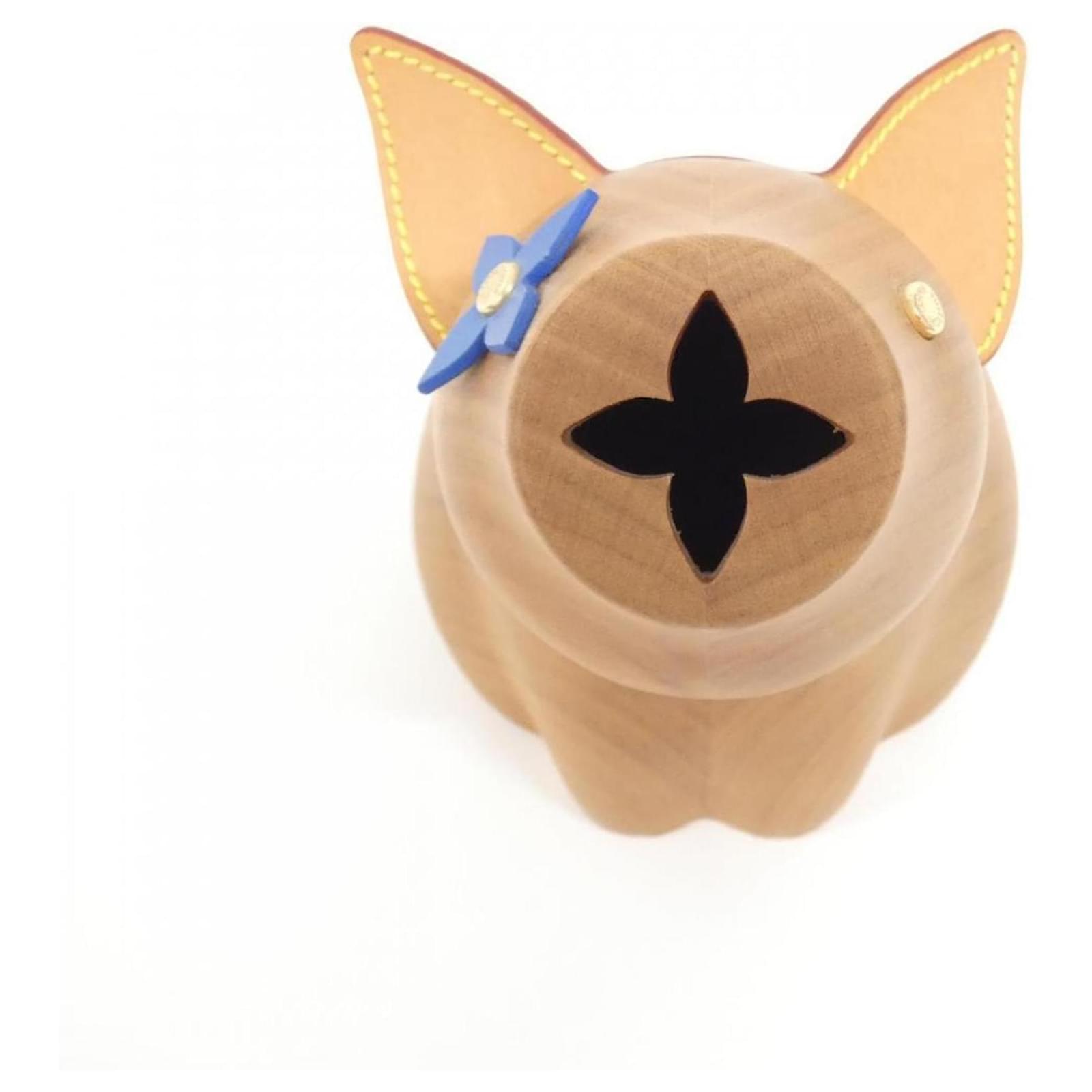 Louis Vuitton Piggy Bank Albert GI0363 Money Box Wood ref