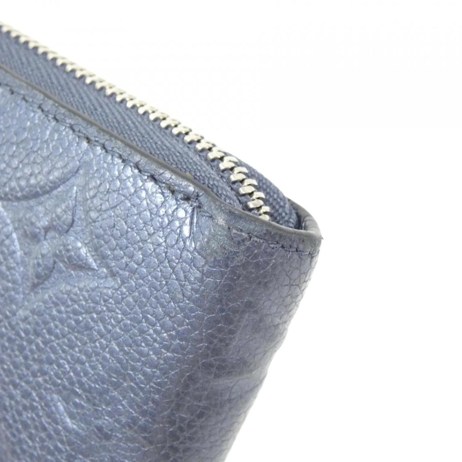 Louis Vuitton Monogram Empreinte Zippy Wallet Navy blue Leather ref.2255890