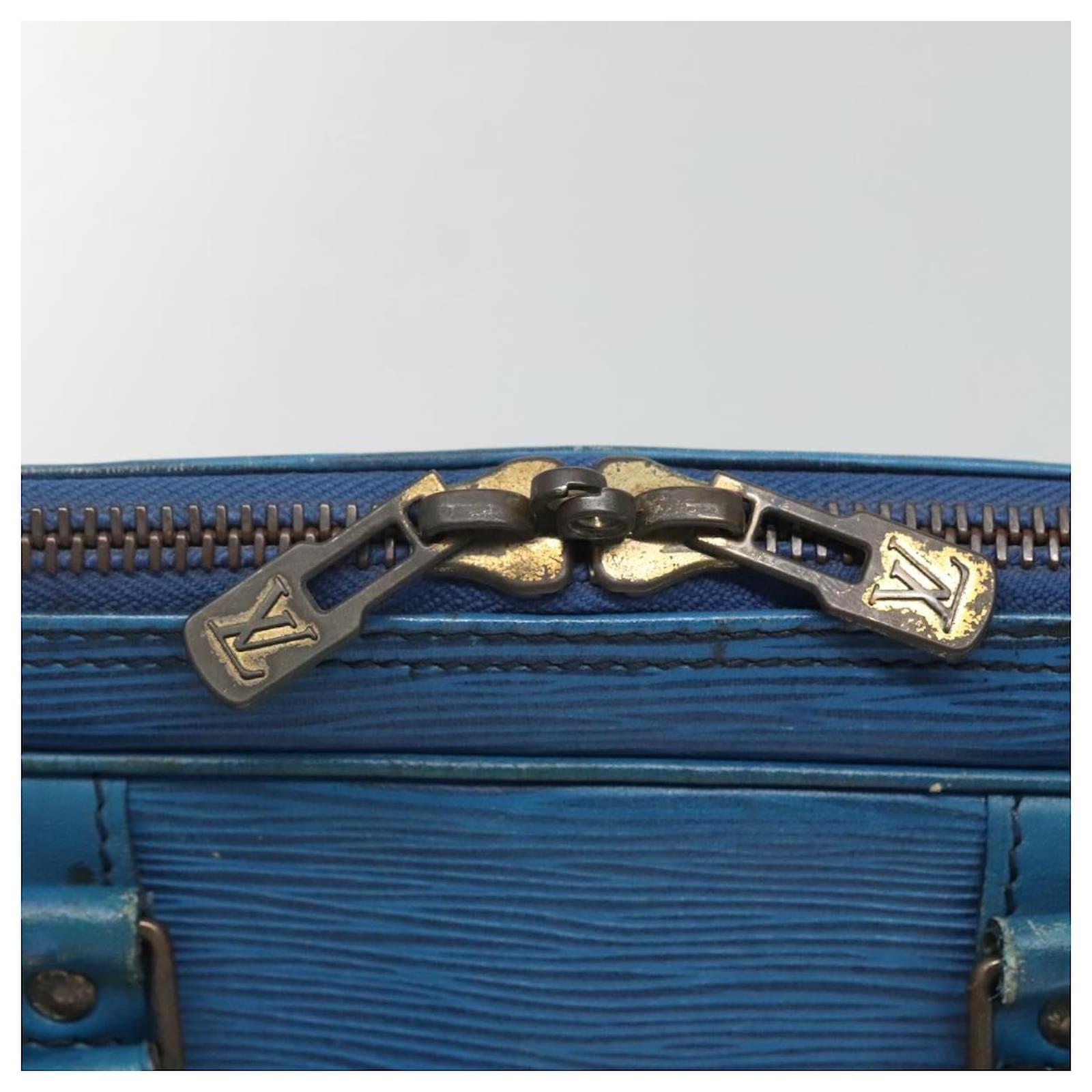 LOUIS VUITTON Epi Porte Documents Voyage Business Bag Blue M54475 Auth bs26141 Leather  ref.2256042