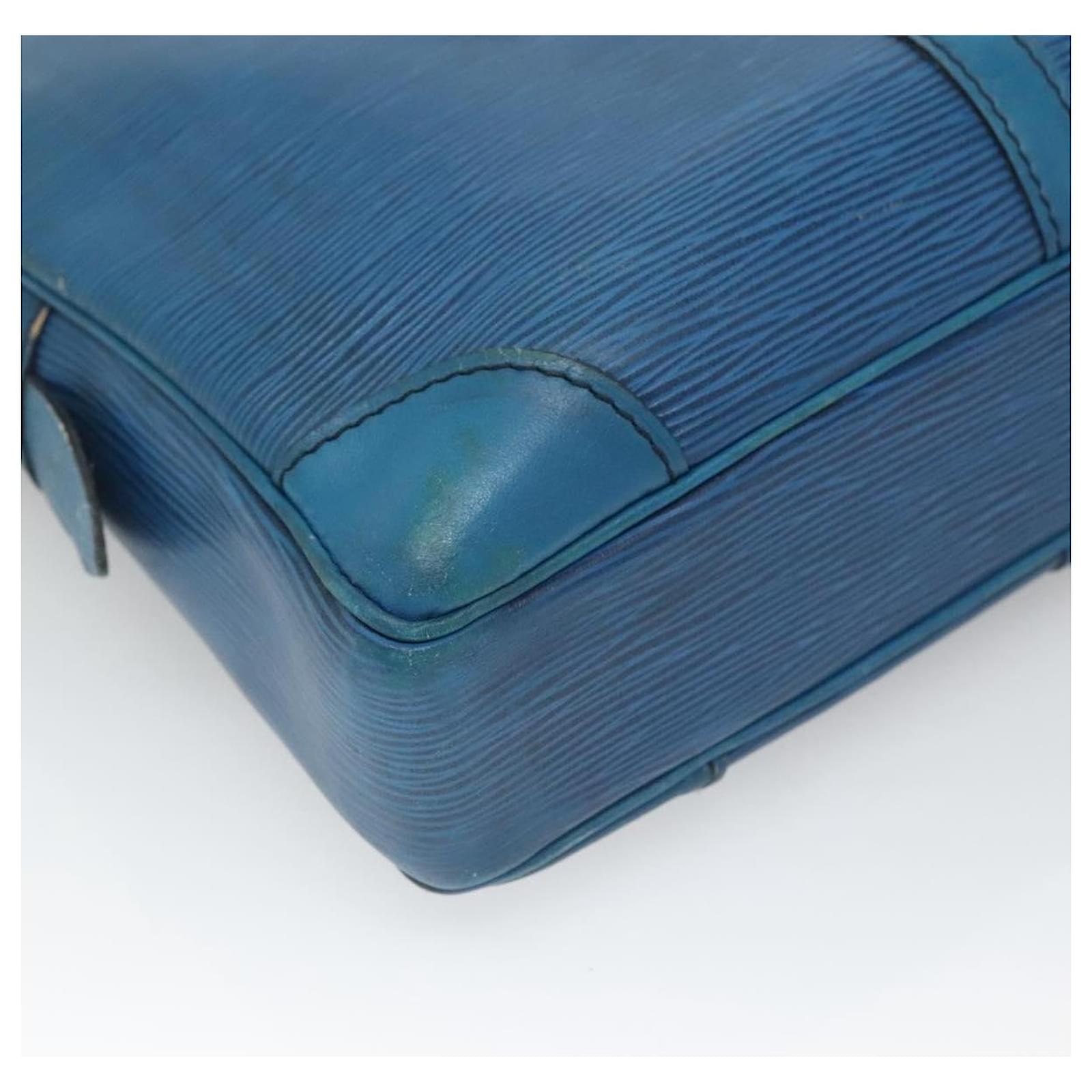LOUIS VUITTON Epi Porte Documents Voyage Business Bag Blue M54475 Auth bs26141 Leather  ref.2256042