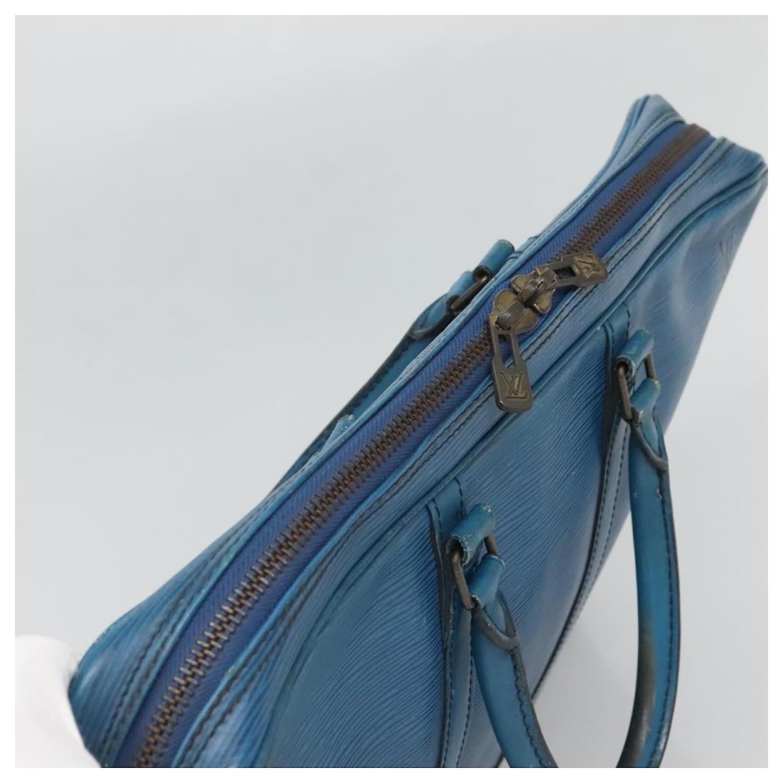 LOUIS VUITTON Epi Porte Documents Voyage Business Bag Blue M54475 Auth bs26141 Leather  ref.2256042