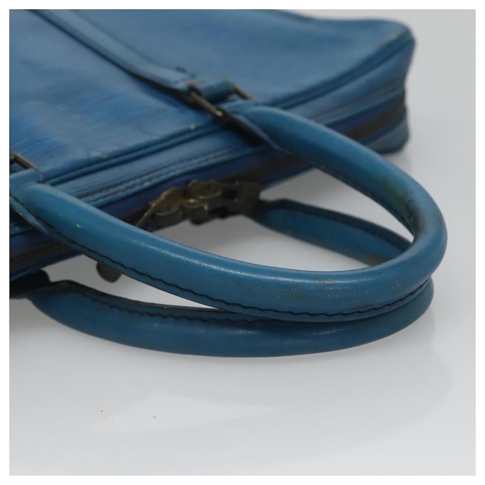 LOUIS VUITTON Epi Porte Documents Voyage Business Bag Blue M54475 Auth bs26141 Leather  ref.2256042