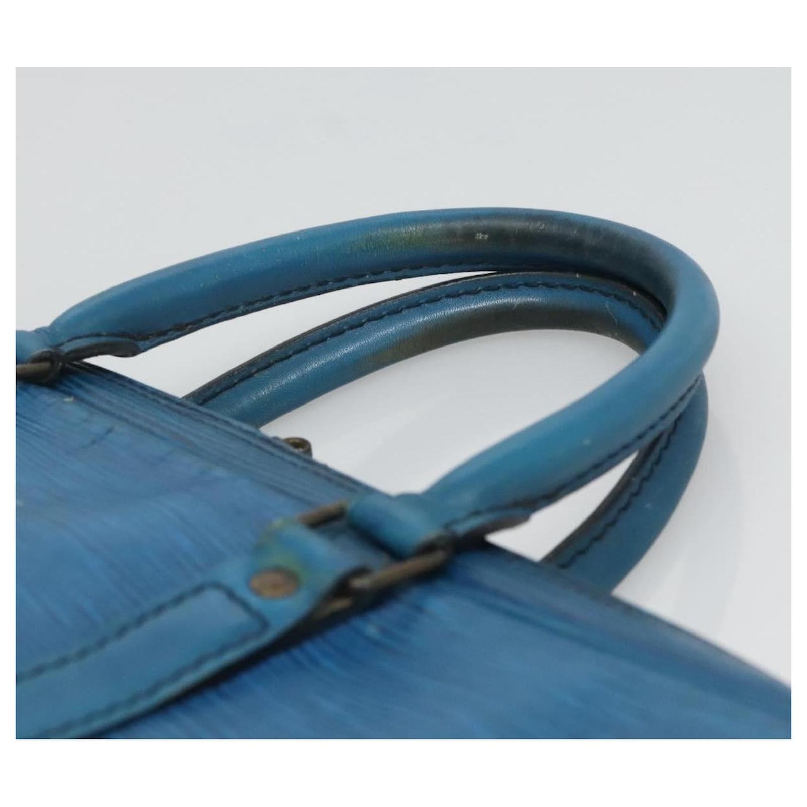 LOUIS VUITTON Epi Porte Documents Voyage Business Bag Blue M54475 Auth bs26141 Leather  ref.2256042
