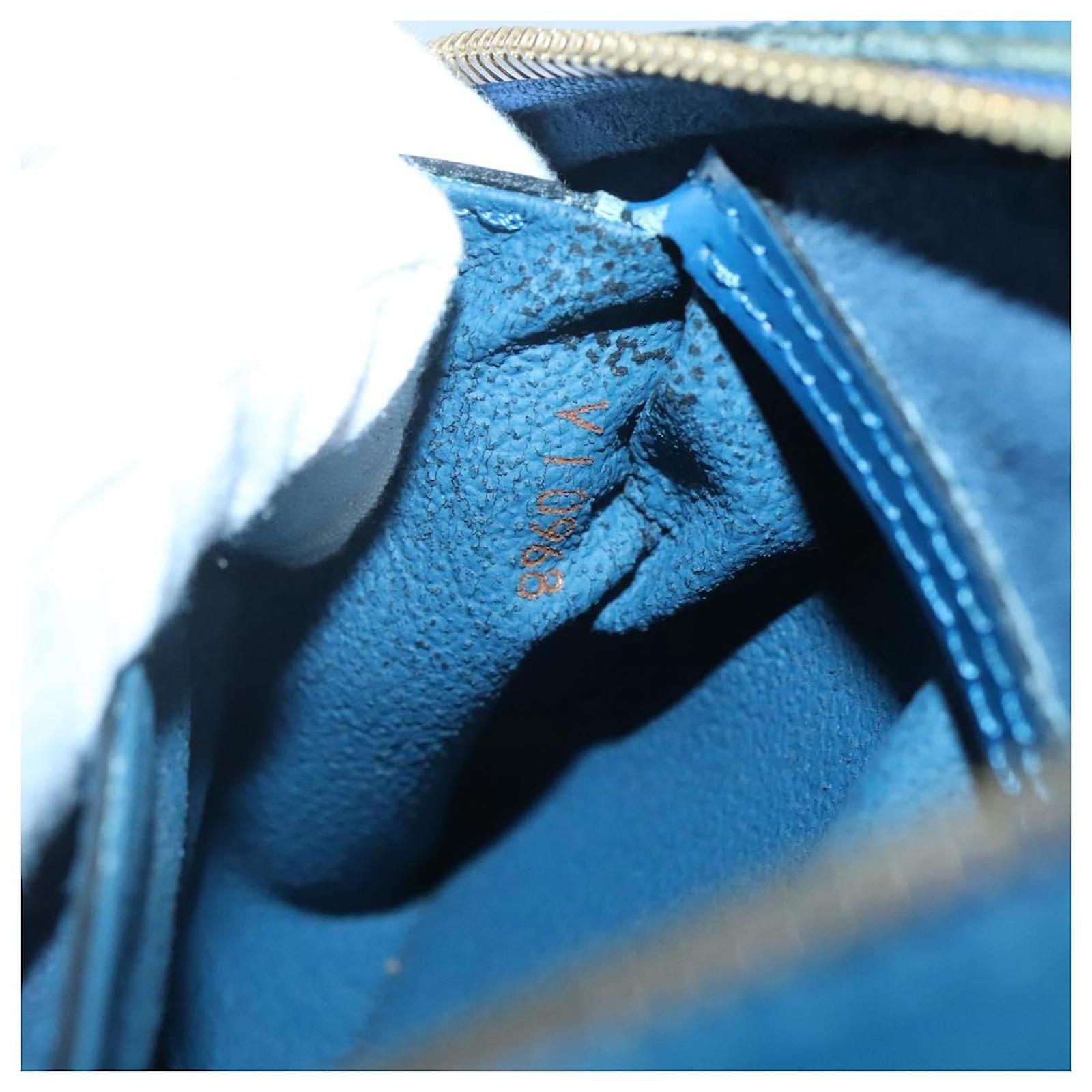 LOUIS VUITTON Epi Mabillon Backpack Blue M52235 LV Auth MX452 Leather  ref.2256129