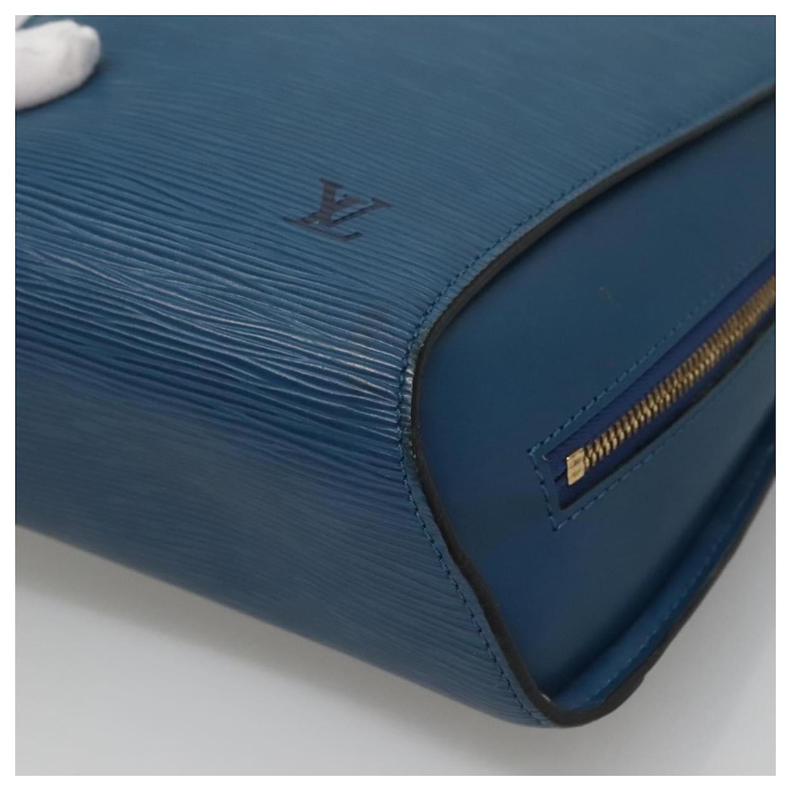 LOUIS VUITTON Epi Mabillon Backpack Blue M52235 LV Auth MX452 Leather  ref.2256129