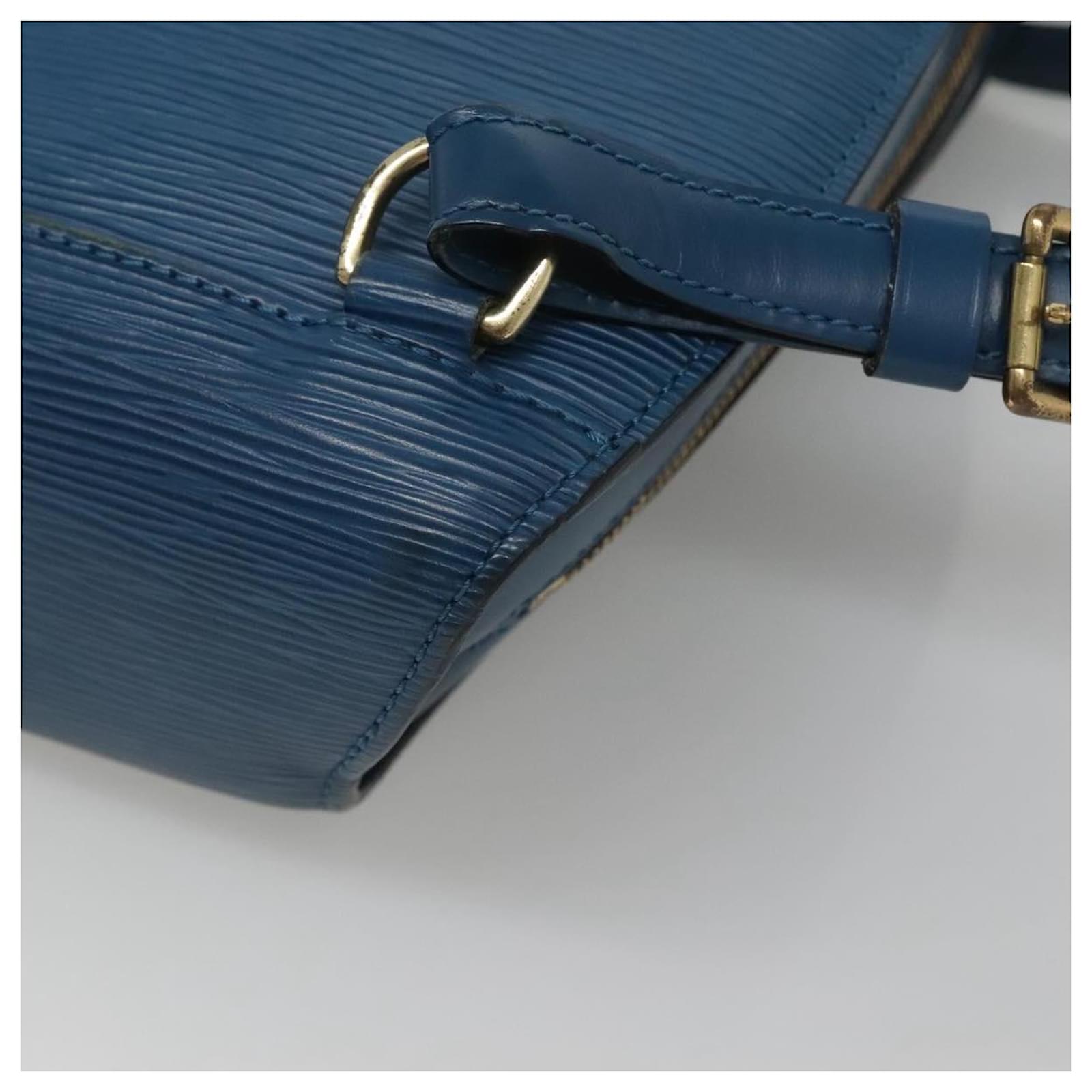 LOUIS VUITTON Epi Mabillon Backpack Blue M52235 LV Auth MX452 Leather  ref.2256129