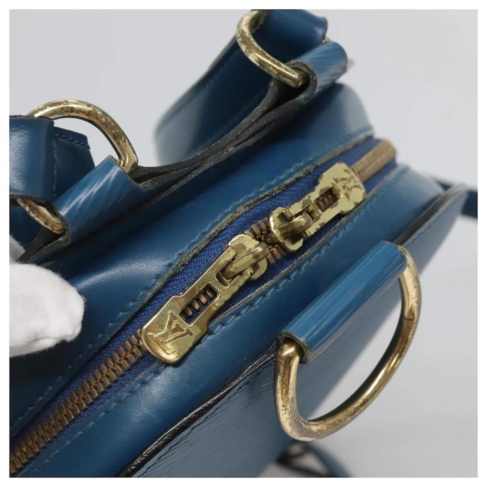 LOUIS VUITTON Epi Mabillon Backpack Blue M52235 LV Auth MX452 Leather  ref.2256129