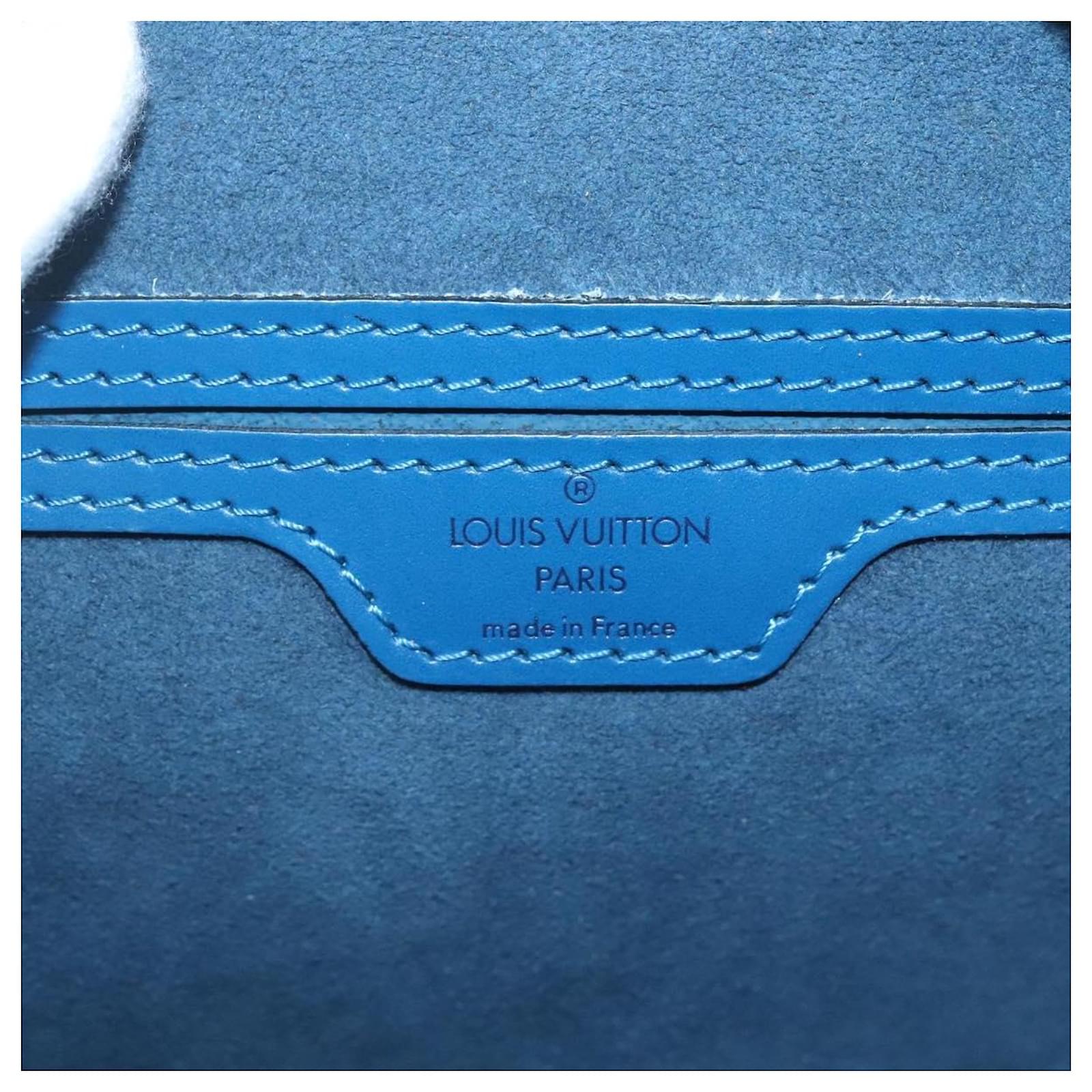 LOUIS VUITTON Epi Mabillon Backpack Blue M52235 LV Auth MX452 Leather  ref.2256129