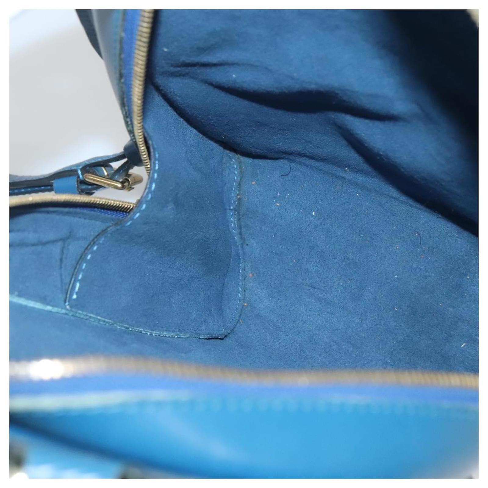 LOUIS VUITTON Epi Mabillon Backpack Blue M52235 LV Auth MX452 Leather  ref.2256129