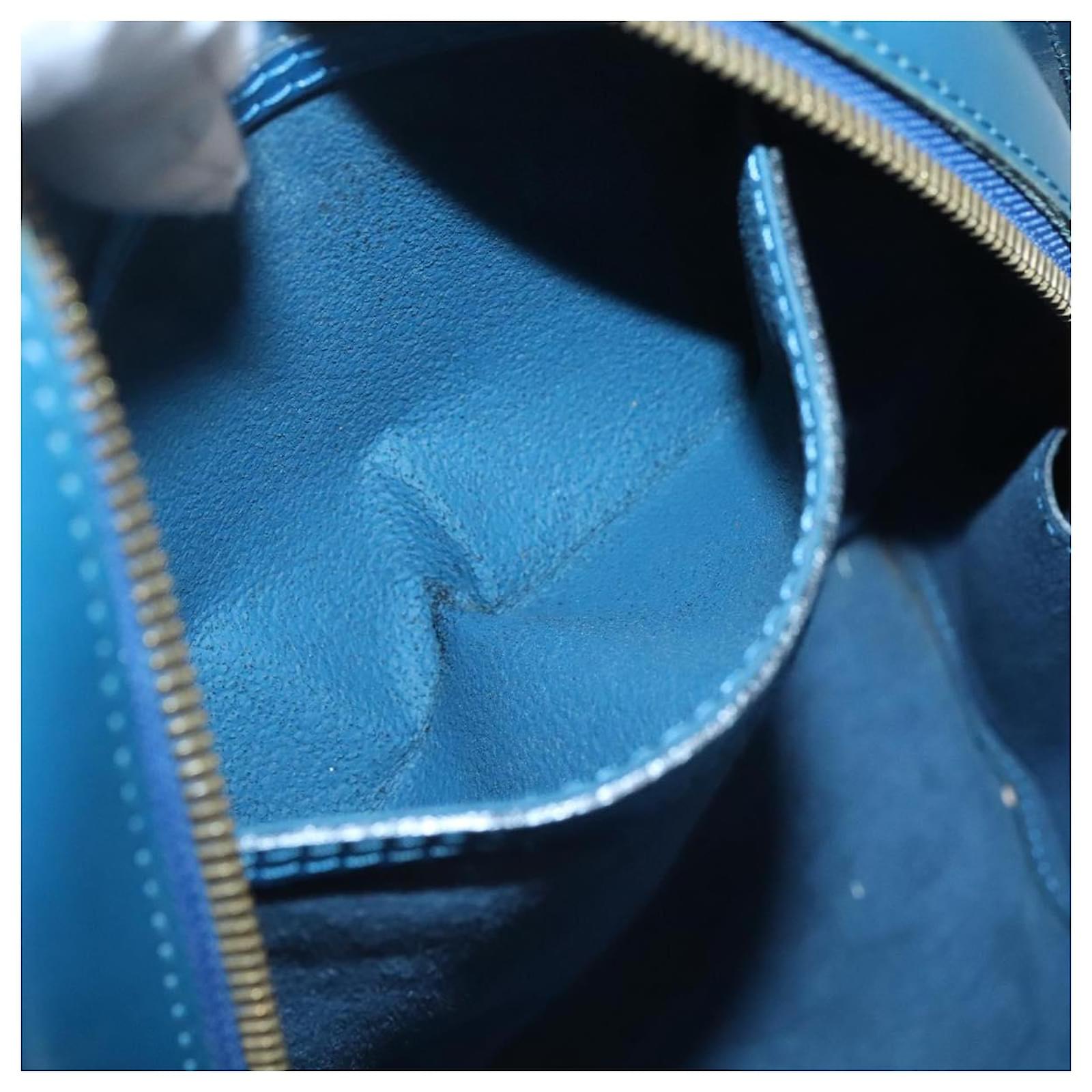 LOUIS VUITTON Epi Mabillon Backpack Blue M52235 LV Auth MX452 Leather  ref.2256129