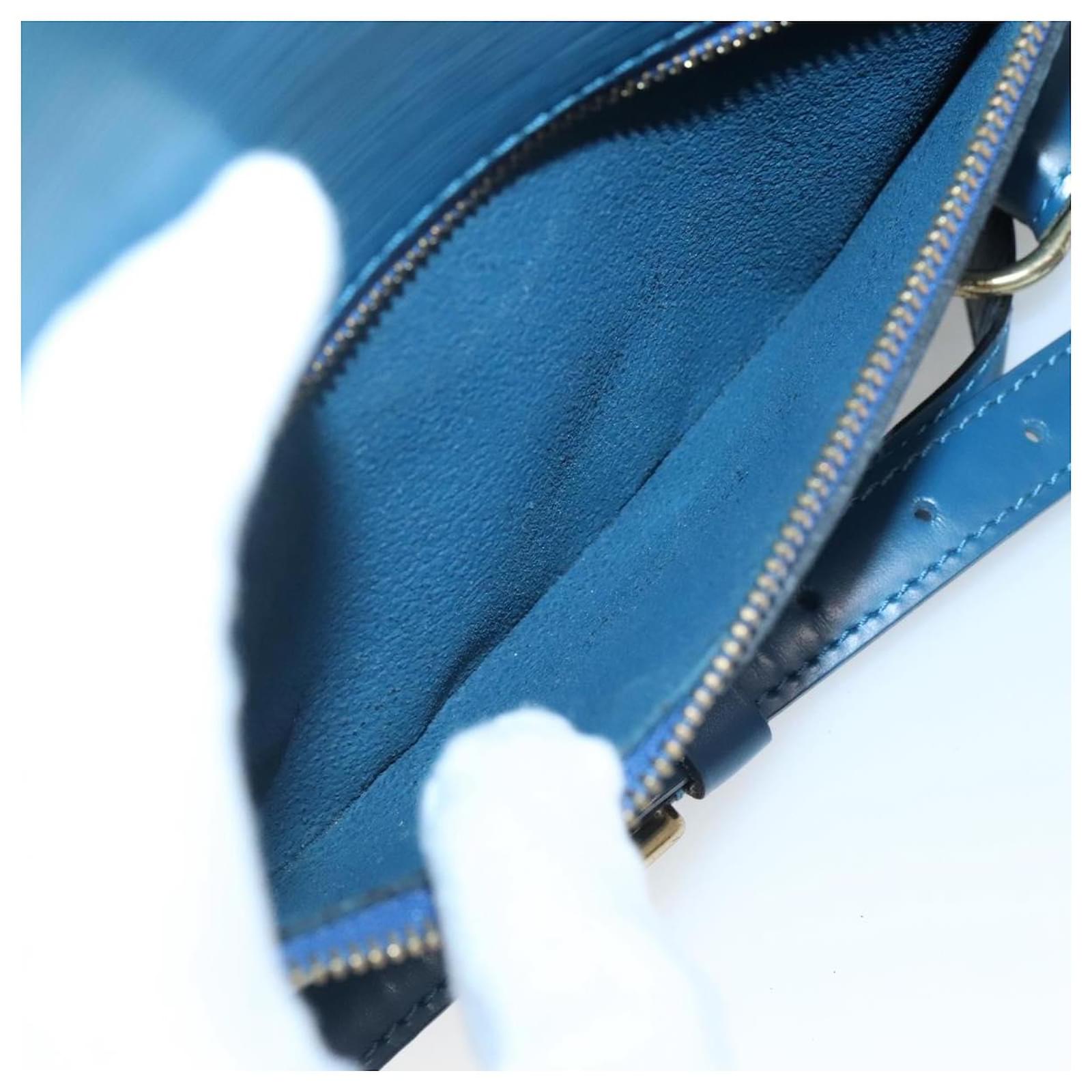 LOUIS VUITTON Epi Mabillon Backpack Blue M52235 LV Auth MX452 Leather  ref.2256129