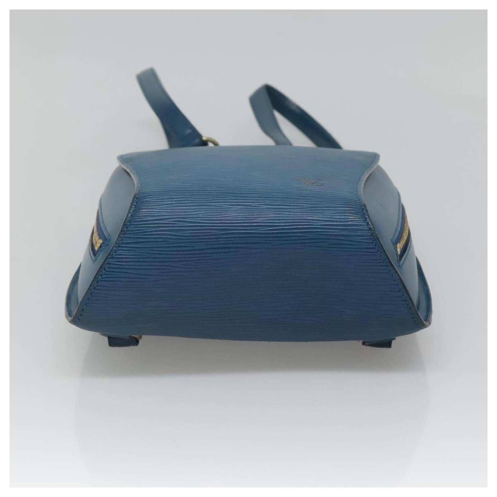 LOUIS VUITTON Epi Mabillon Backpack Blue M52235 LV Auth MX452 Leather  ref.2256129