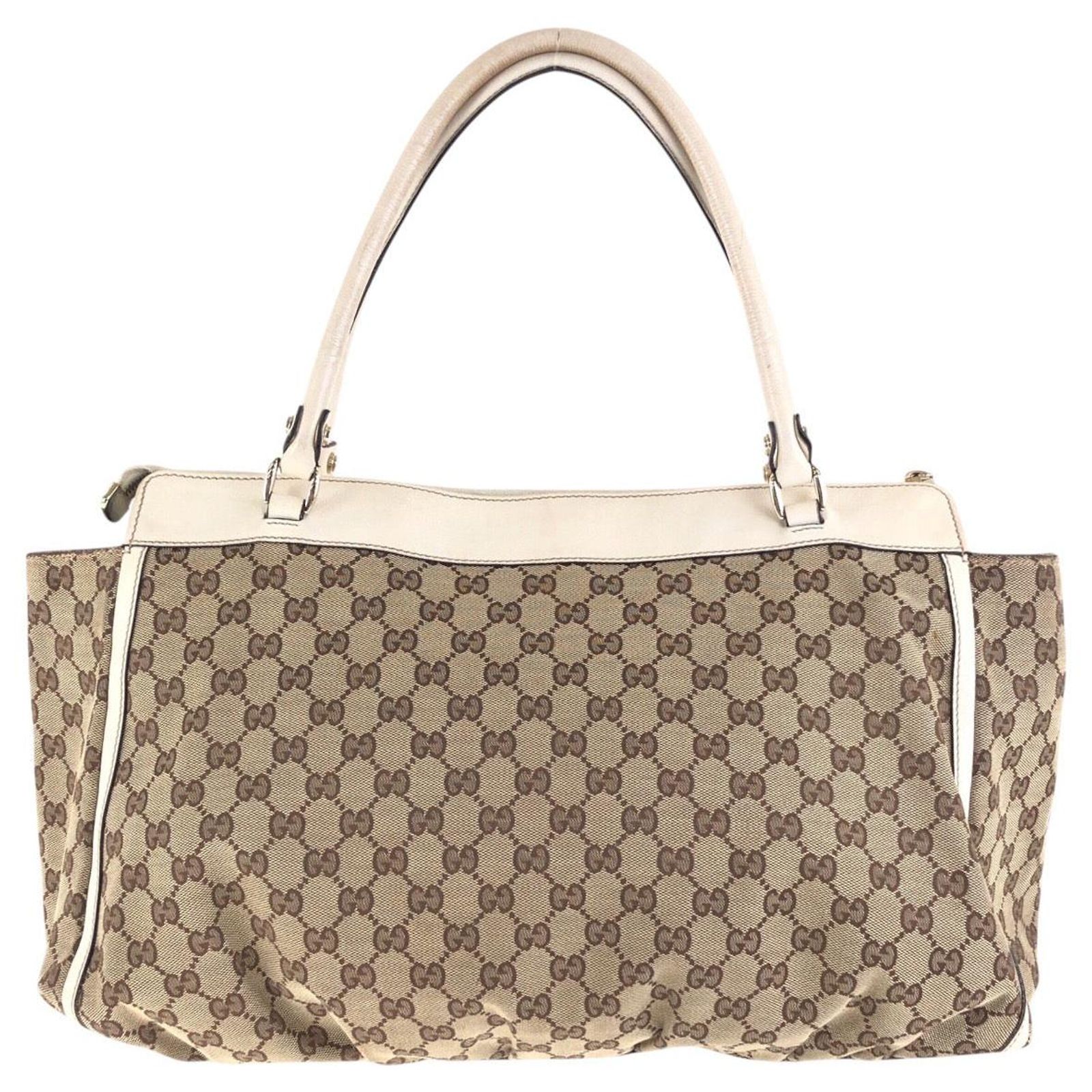 Gucci GG Canvas Abbey 2way tote bag 190248 Brown Beige Cloth ref ...