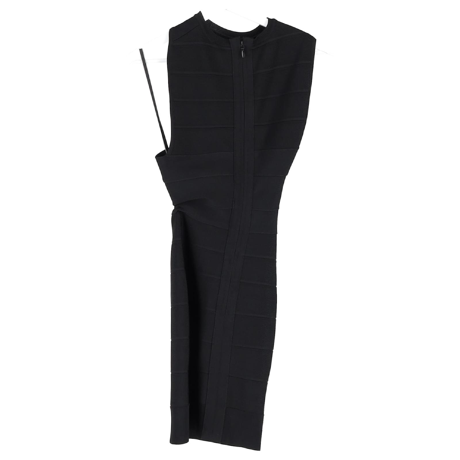 herve leger black cut out dress Herv Lger Bandage cut-out Midi Dress | Black