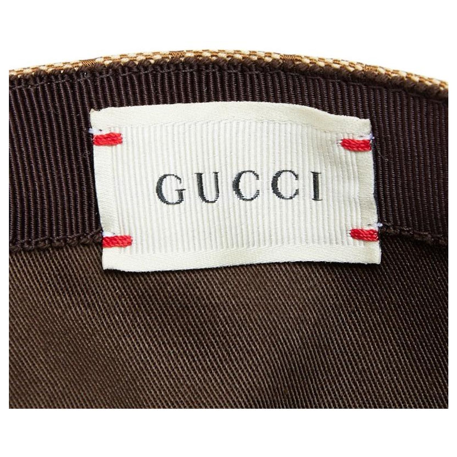 Gucci GG Canvas Sheline Line Cap Brown Beige Cloth ref  display picture 2