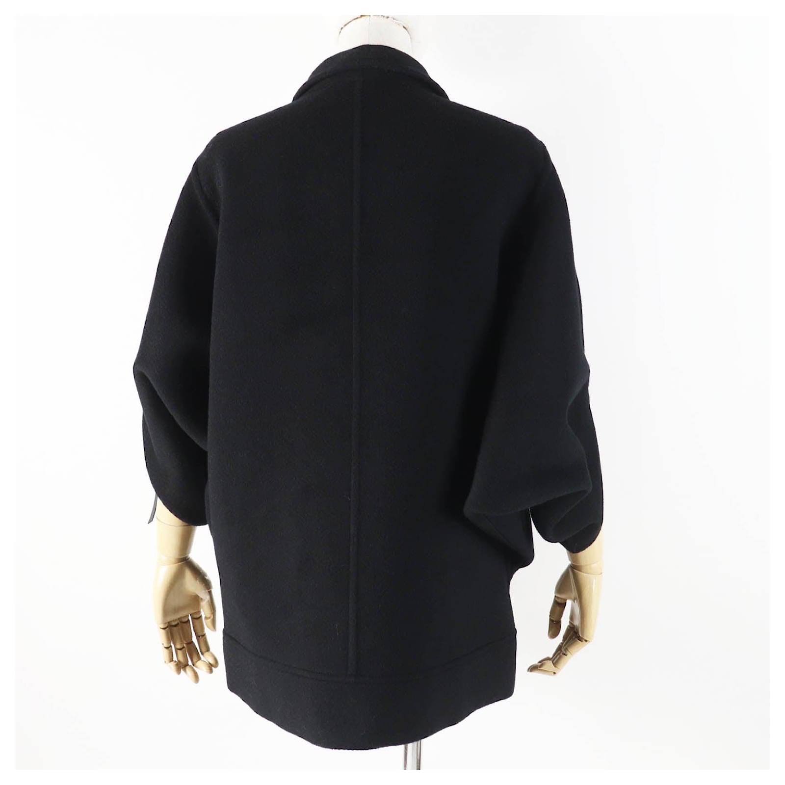Louis Vuitton Wool Silk Batwing Jacket Black  ref.2261603