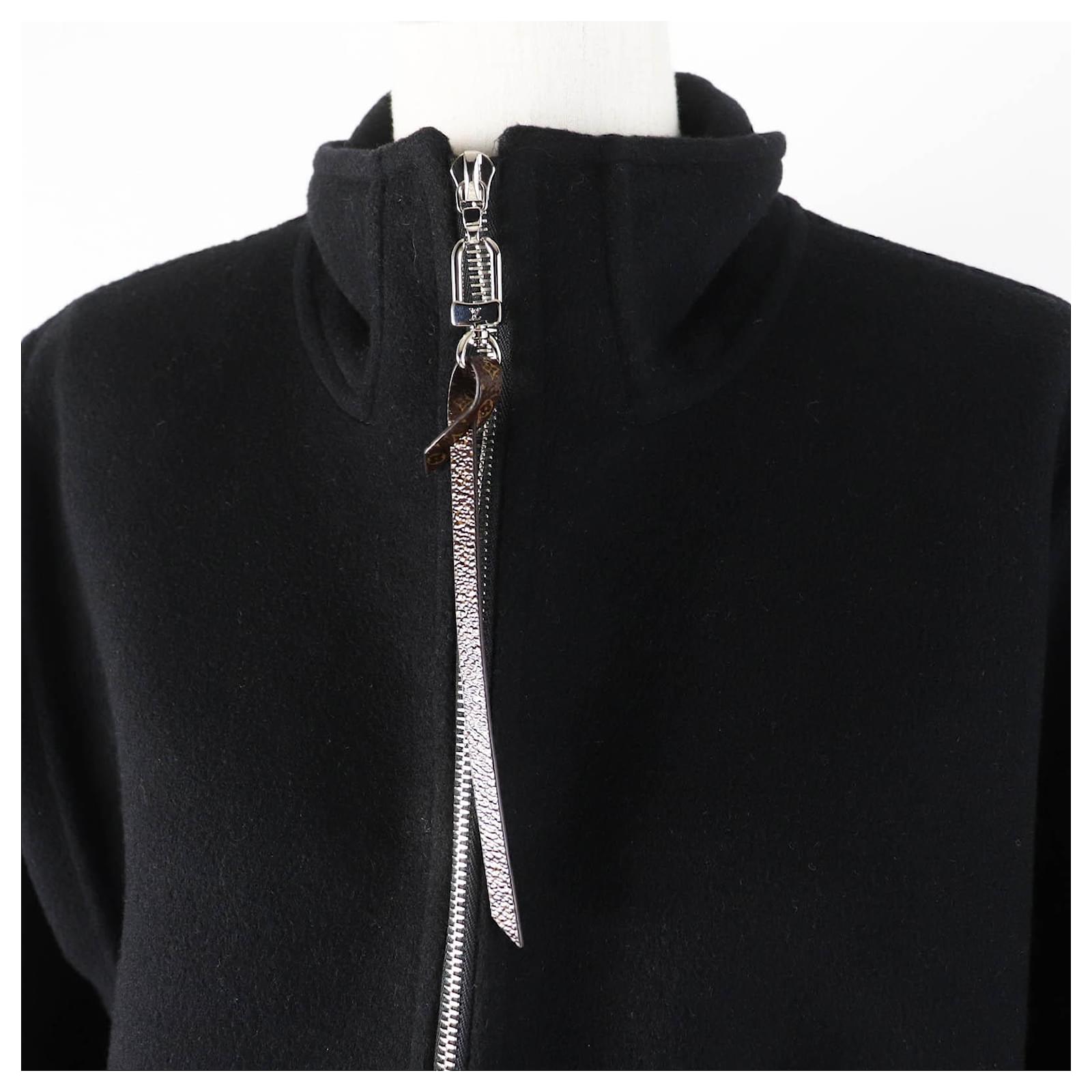 Louis Vuitton Wool Silk Batwing Jacket Black  ref.2261603