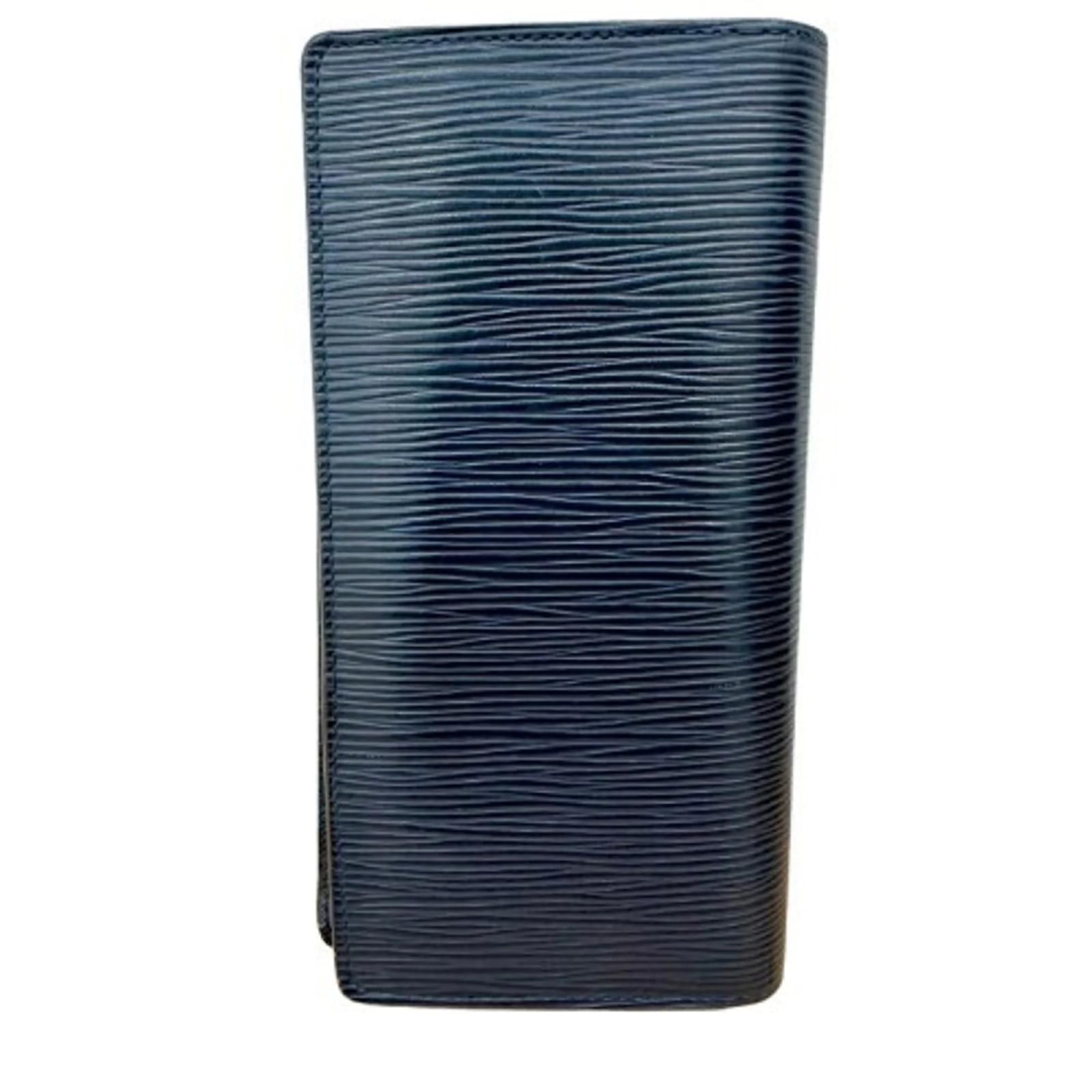 Louis Vuitton Portefeuille Brazza M81371 Navy blue Leather ref.2267035