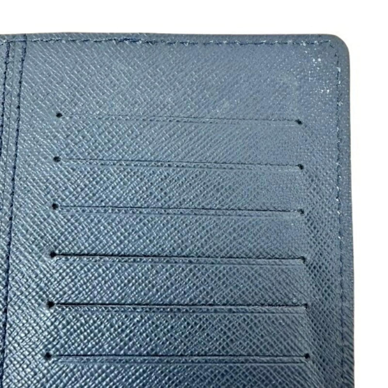 Louis Vuitton Portefeuille Brazza M81371 Navy blue Leather ref.2267035