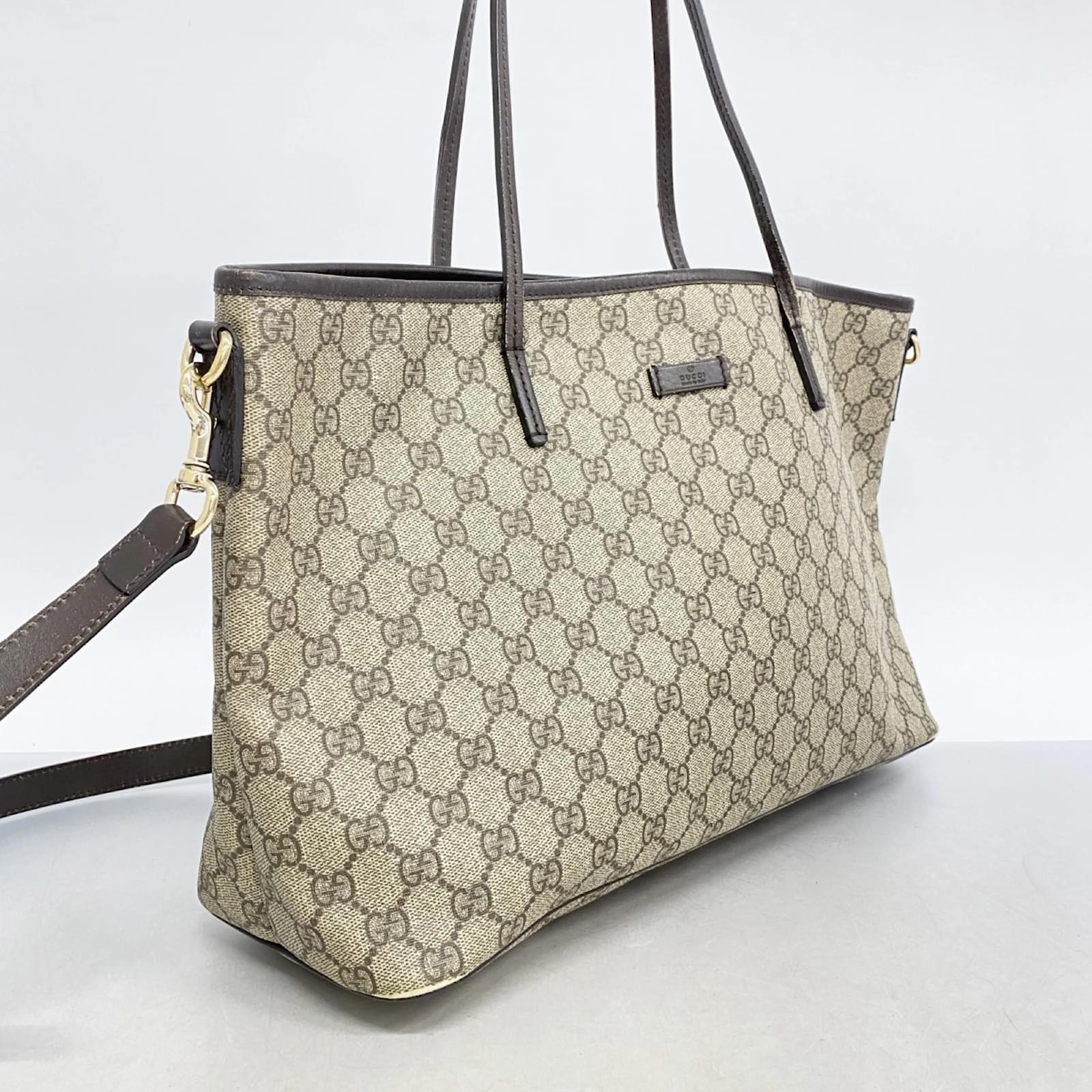 Gucci Tote Bag GG Supreme 353437 Brown Plastic ref.2267334