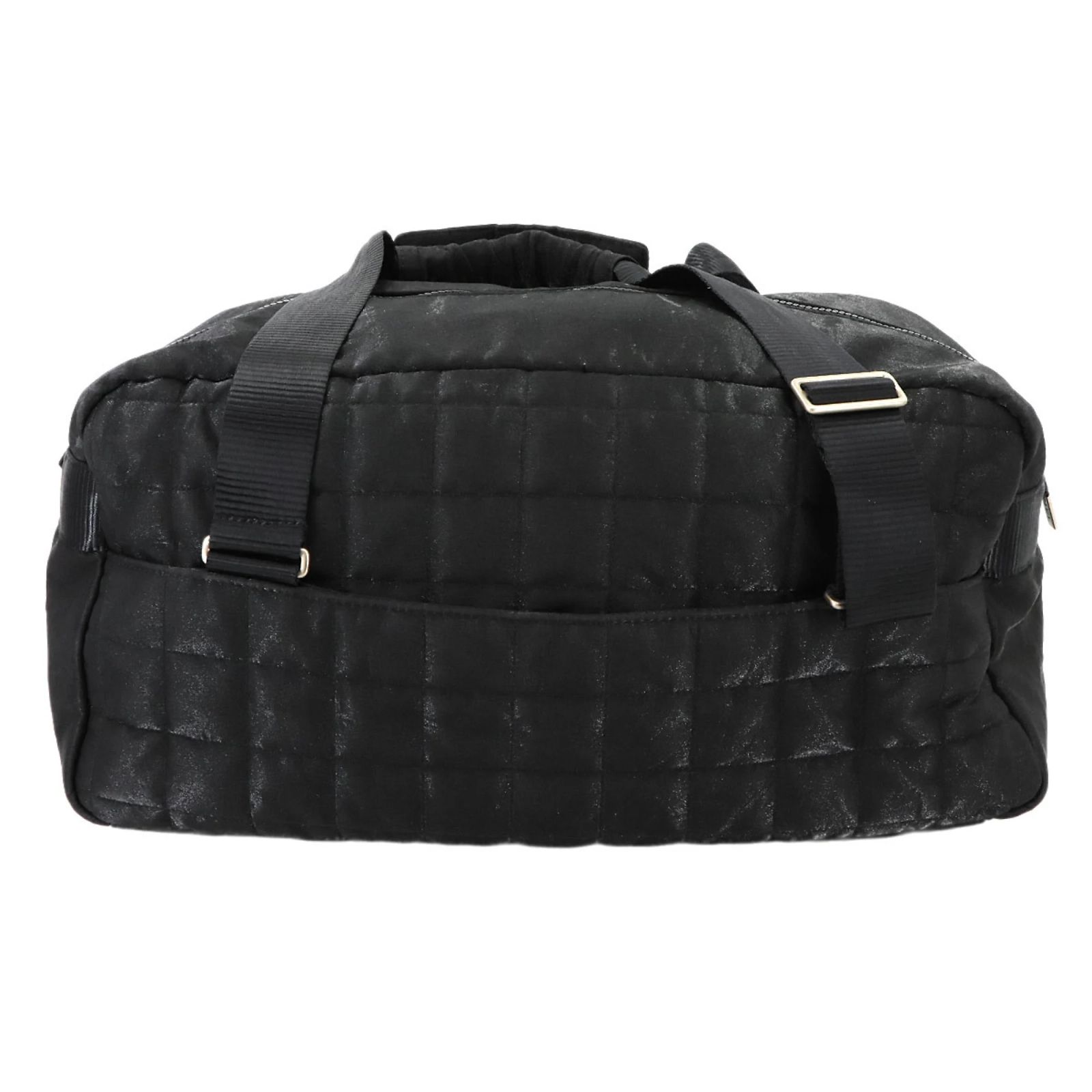 Chanel Sports Line Chocolate Bar Boston Shoulder Bag Black 