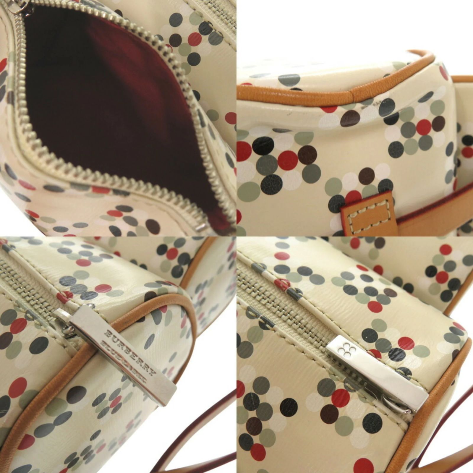 Burberry Blue Label Polka Dot
Pattern Transformation Backpack PVC Leather Burberry Nylon Nova Check Roll Backpack Knight 1649370  main image 2