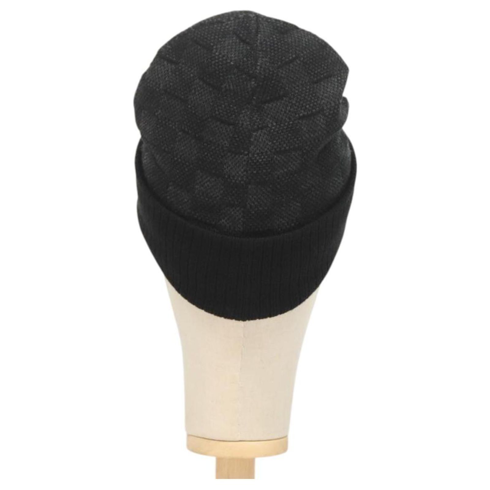 LOUIS VUITTON Knitted Fabrics Beanie Neopti Damier Hat Wool  display picture 3