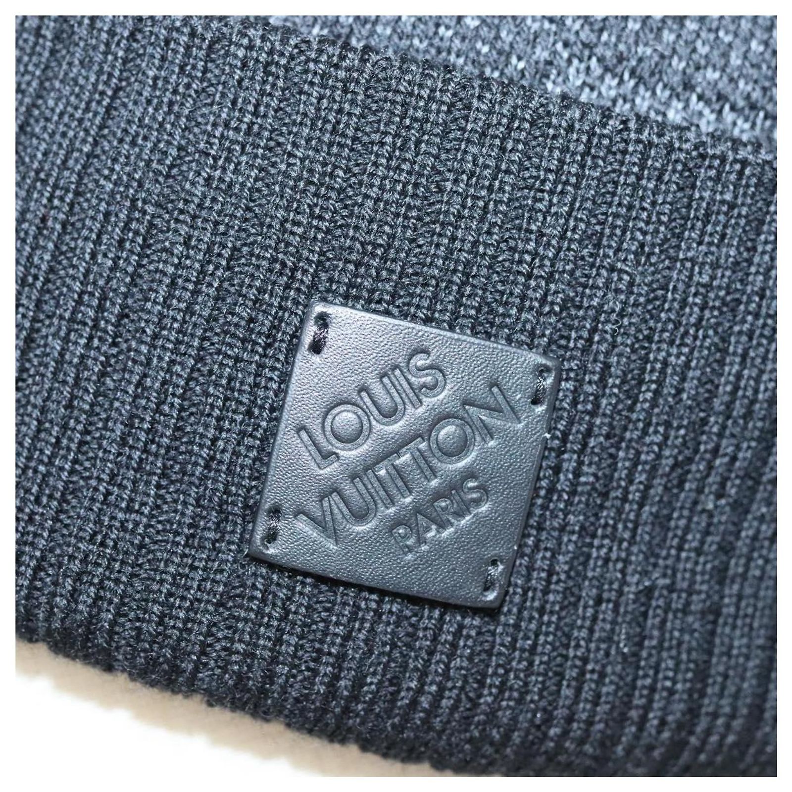 LOUIS VUITTON Knitted Fabrics Beanie Neopti Damier Hat Wool  display picture 1