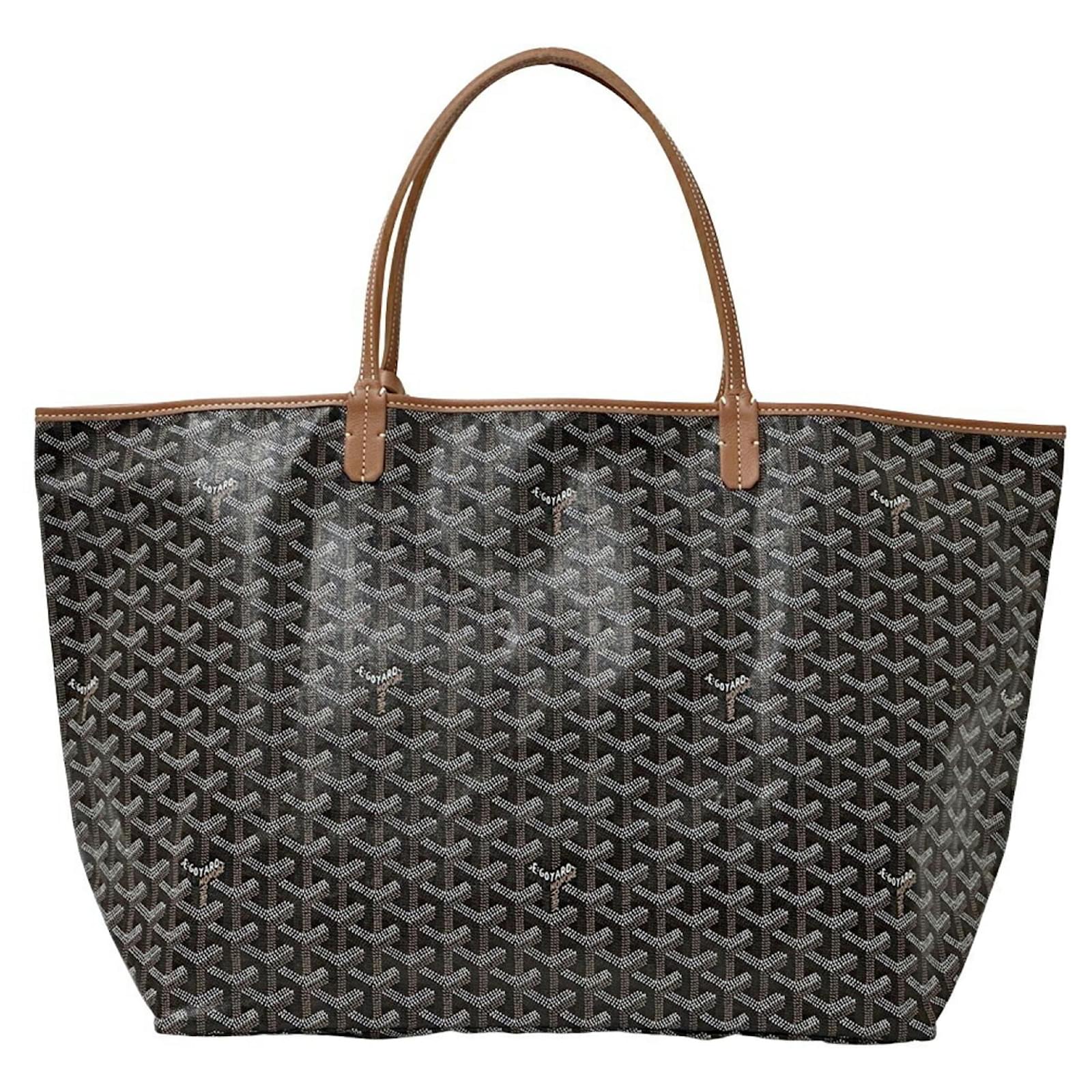 Goyard Men's Tote Bag in Coated Canvas Brown Black Cloth ref