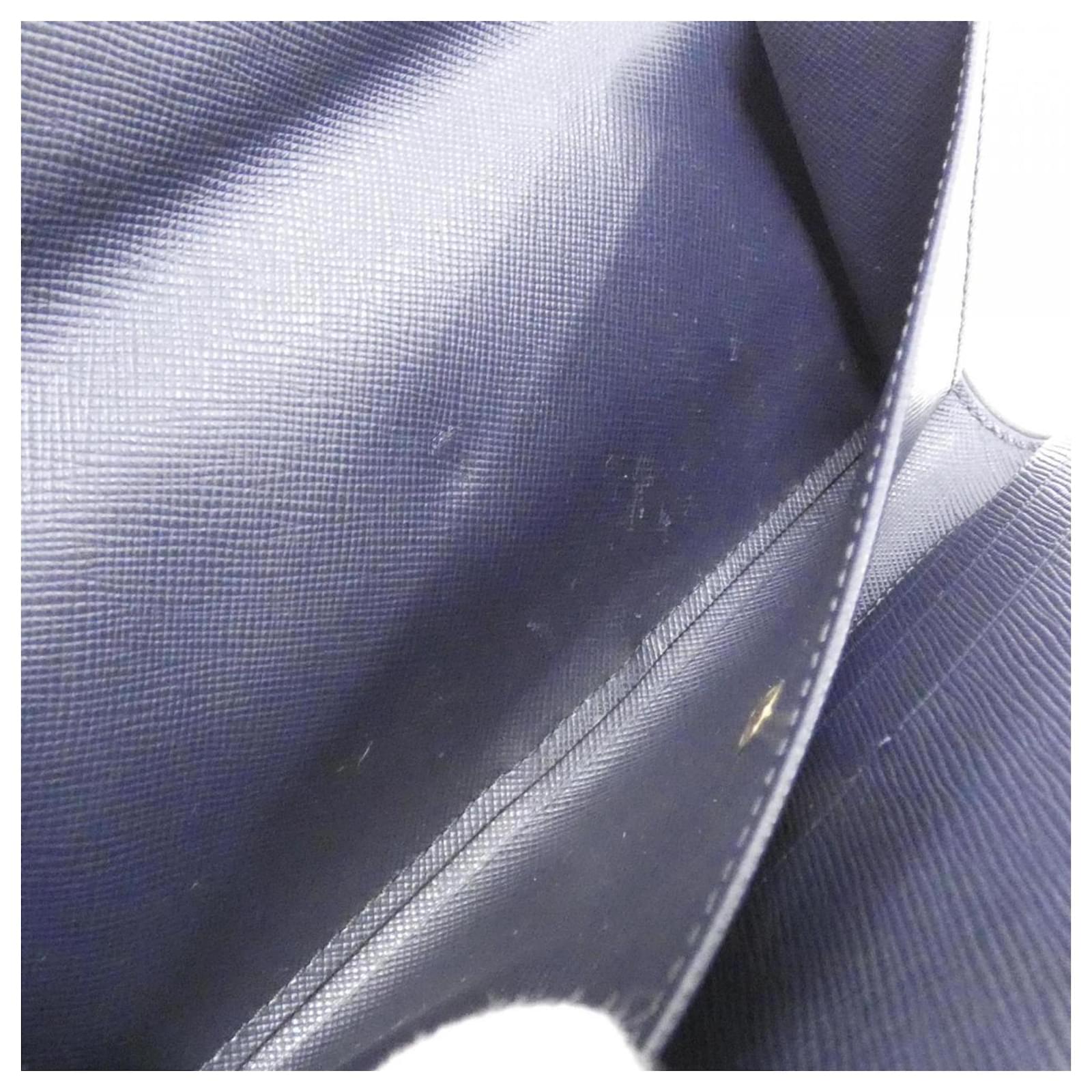 Louis Vuitton Monogram Mini Portefeuille International Wallet Dark blue Cloth ref.2271865