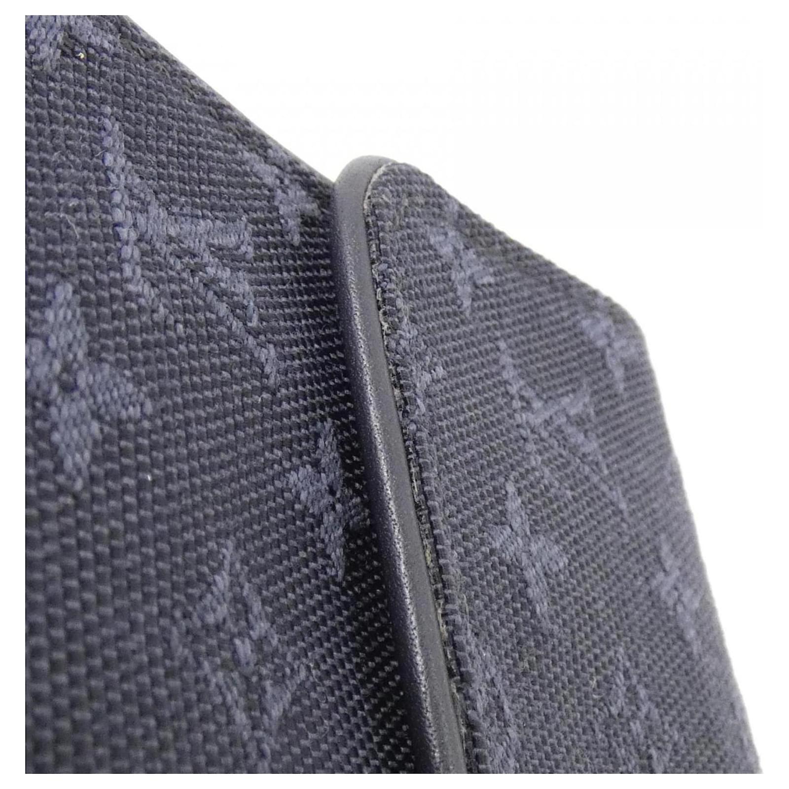 Louis Vuitton Monogram Mini Portefeuille International Wallet Dark blue Cloth ref.2271865