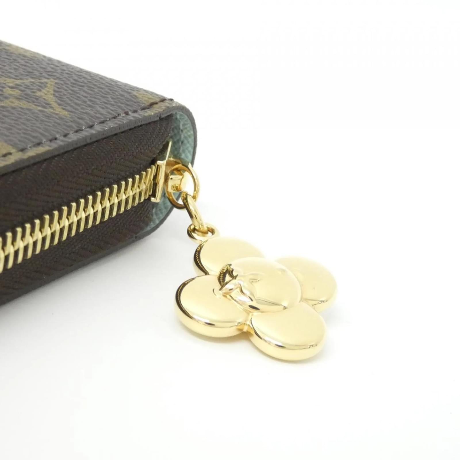 Louis Vuitton Monogram Vivienne Holiday Zippy Wallet Brown Blue Cloth  ref.2271912