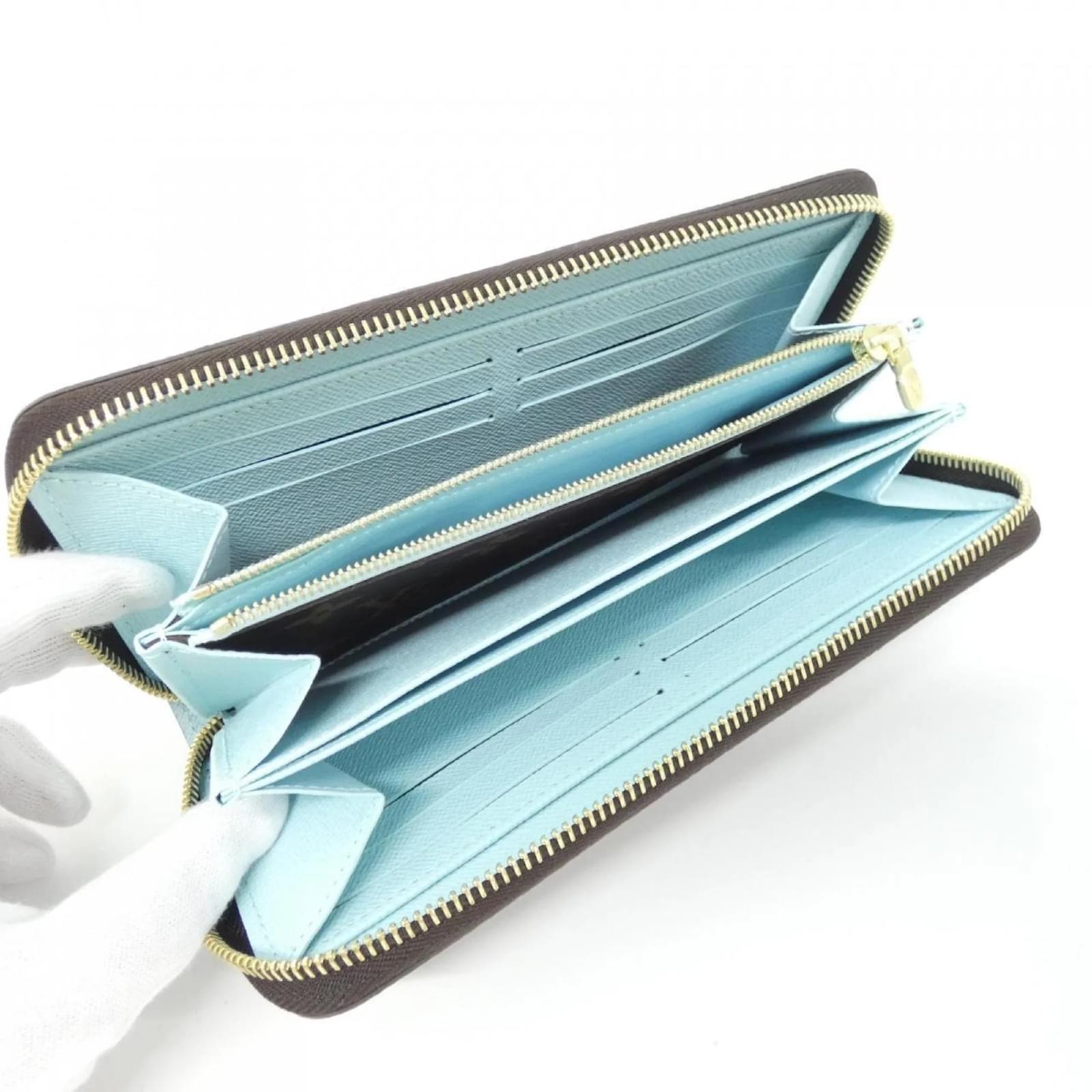 Louis Vuitton Monogram Vivienne Holiday Zippy Wallet Brown Blue Cloth  ref.2271912