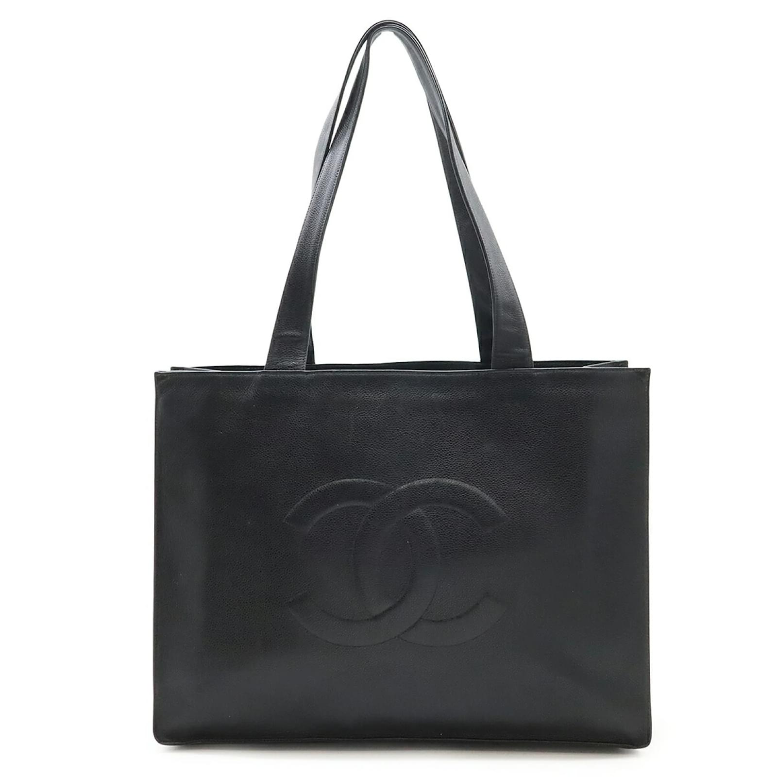 Chanel Black Grained Calfskin Tote Bag ref.2274013 - Joli Closet