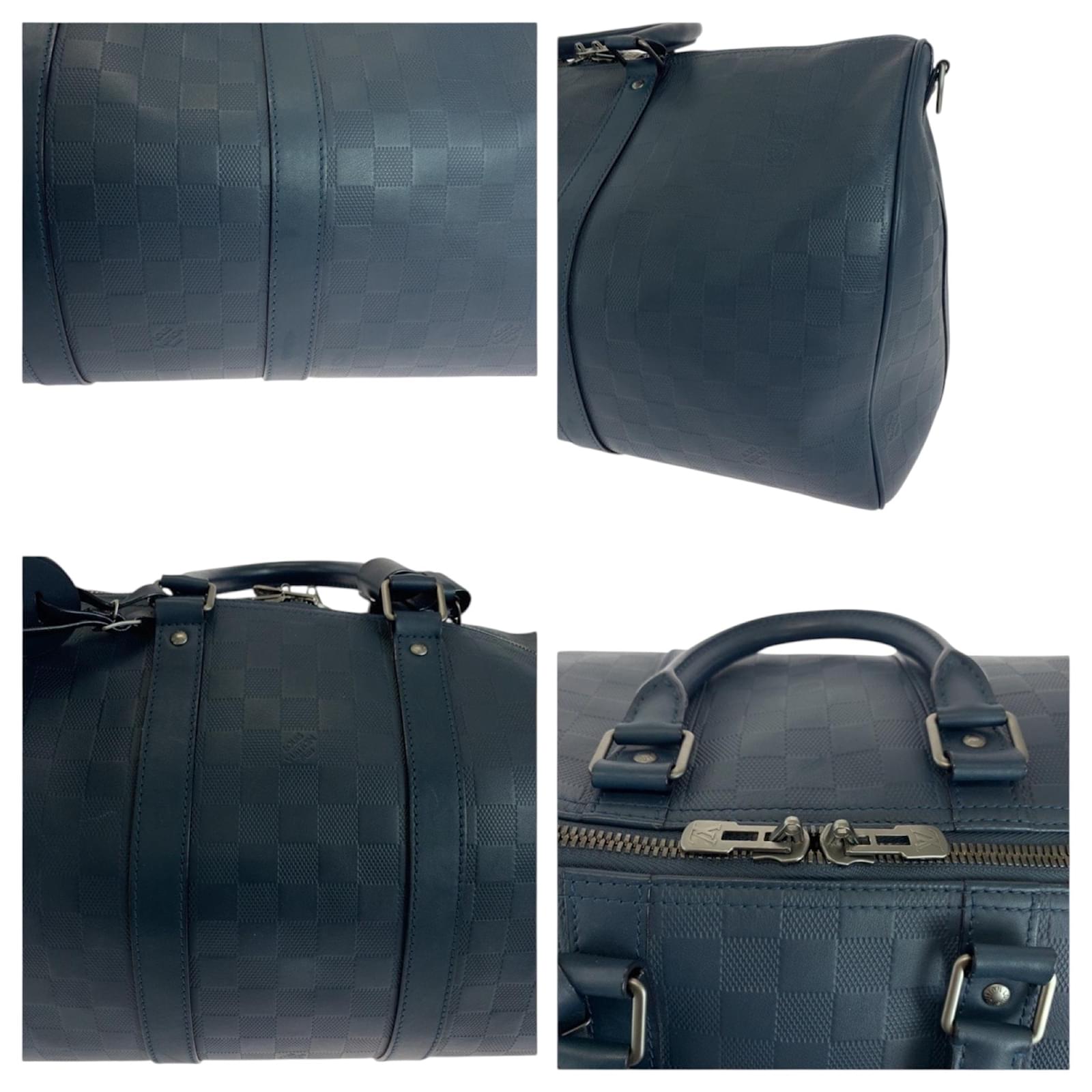 Louis Vuitton Keepall Bandouliere 45 Navy blue Leather  ref.2274857