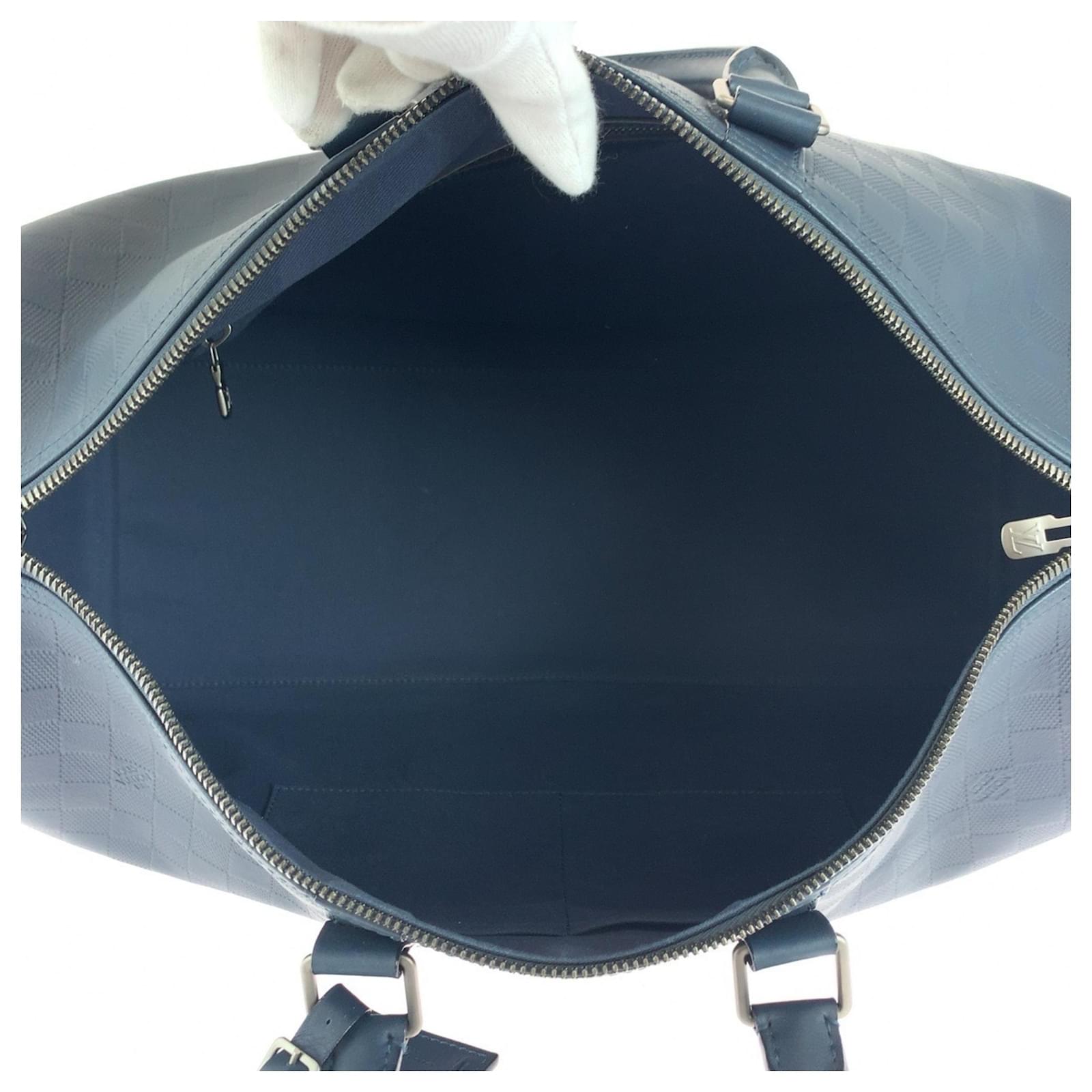 Louis Vuitton Keepall Bandouliere 45 Navy blue Leather  ref.2274857