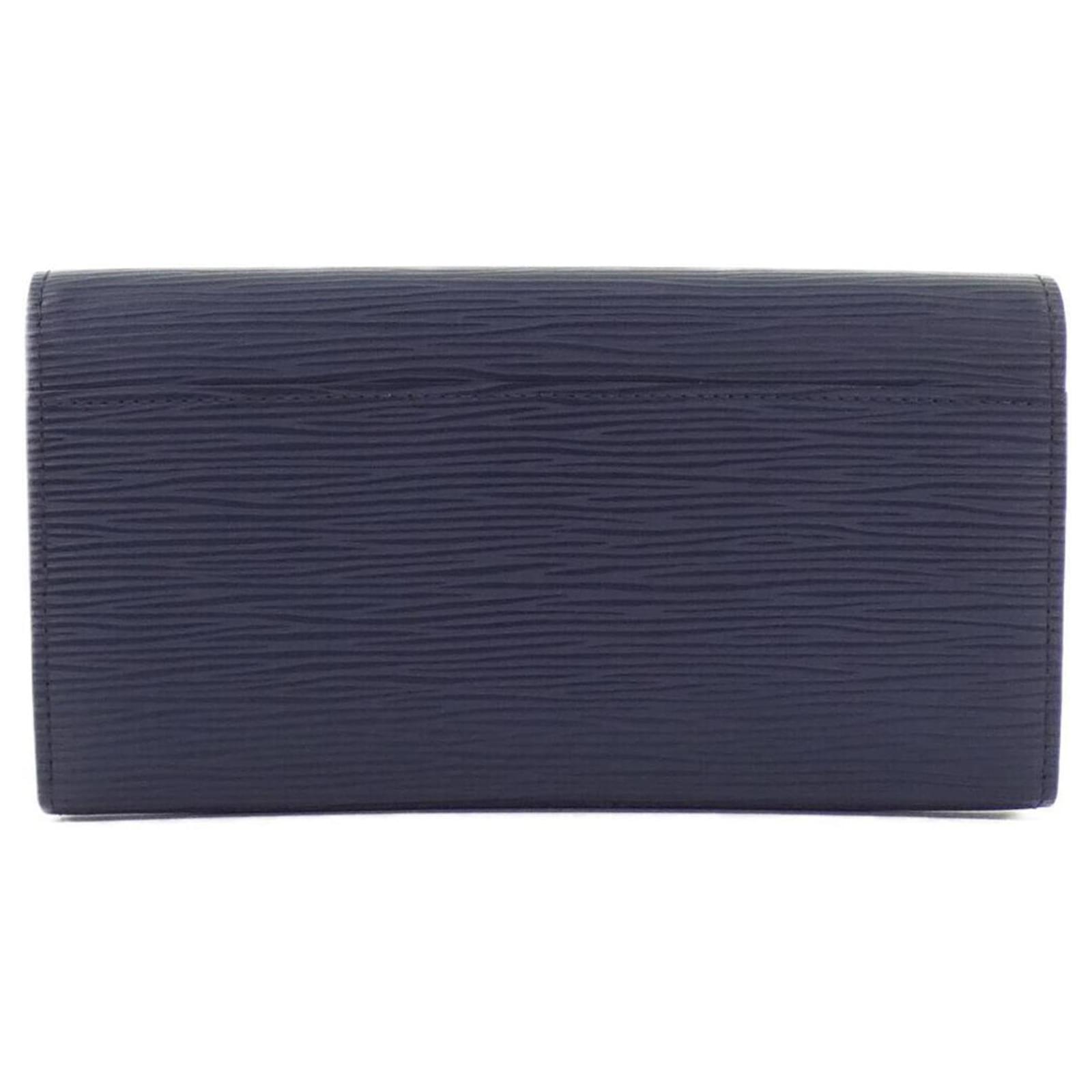 Louis Vuitton Epi Portefeuille Sarah M60585 Wallet Blue Leather ref.2276520
