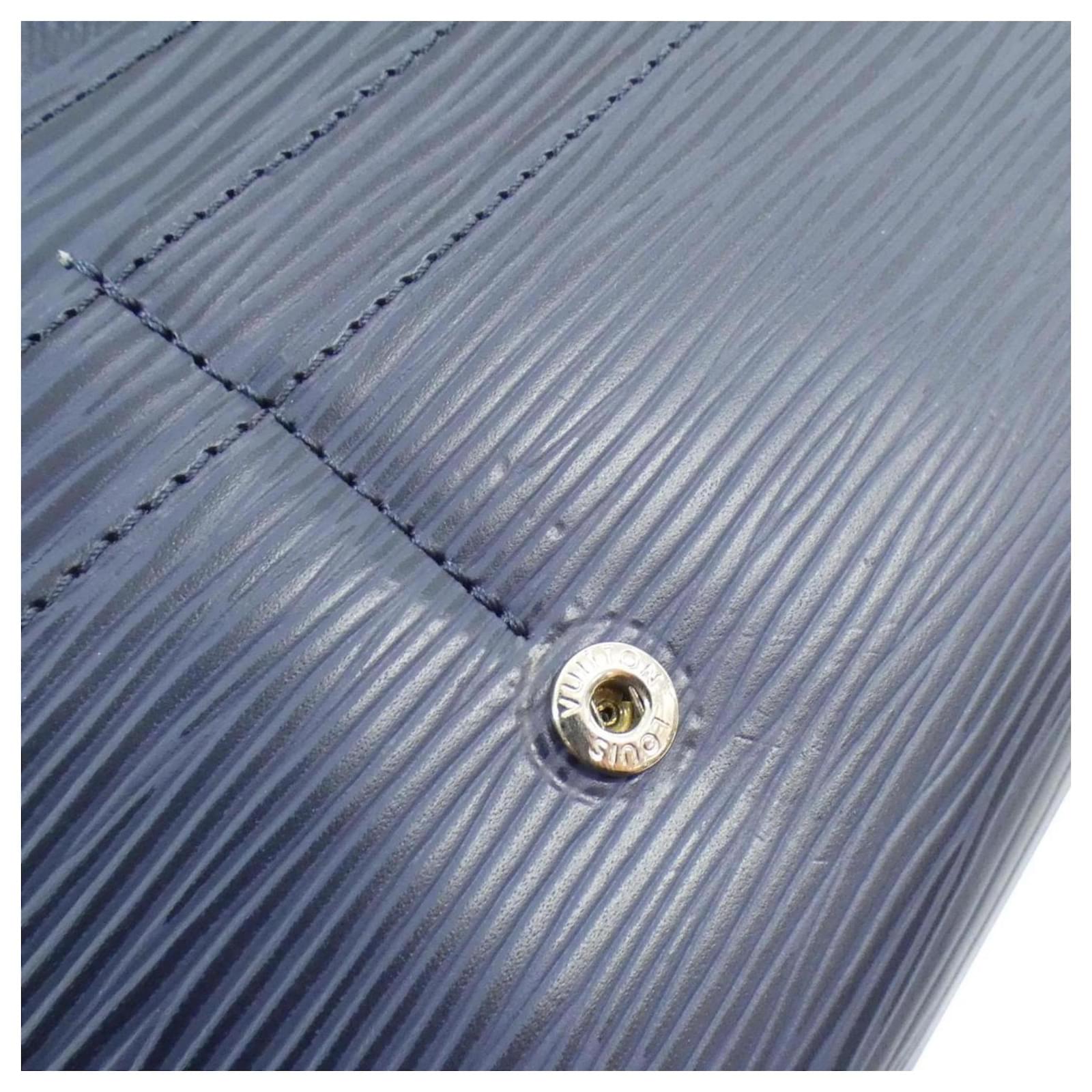 Louis Vuitton Epi Portefeuille Sarah M60585 Wallet Blue Leather ref.2276520