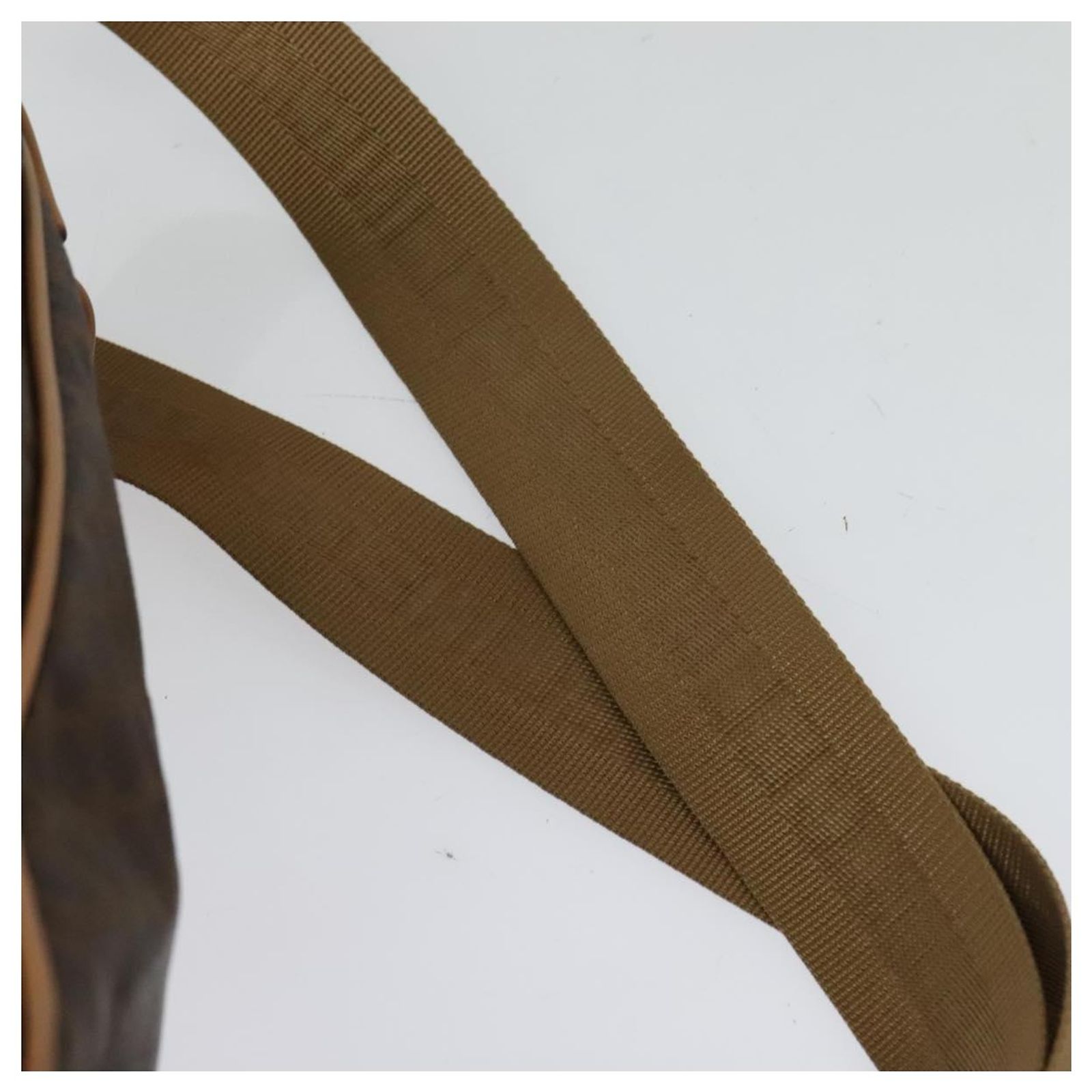CELINE Macadam Canvas Backpack PVC Leather Brown Gold Auth 121237 Céline CELINE Macadam Canvas Backpack PVC Leather Brown Auth  main image 4